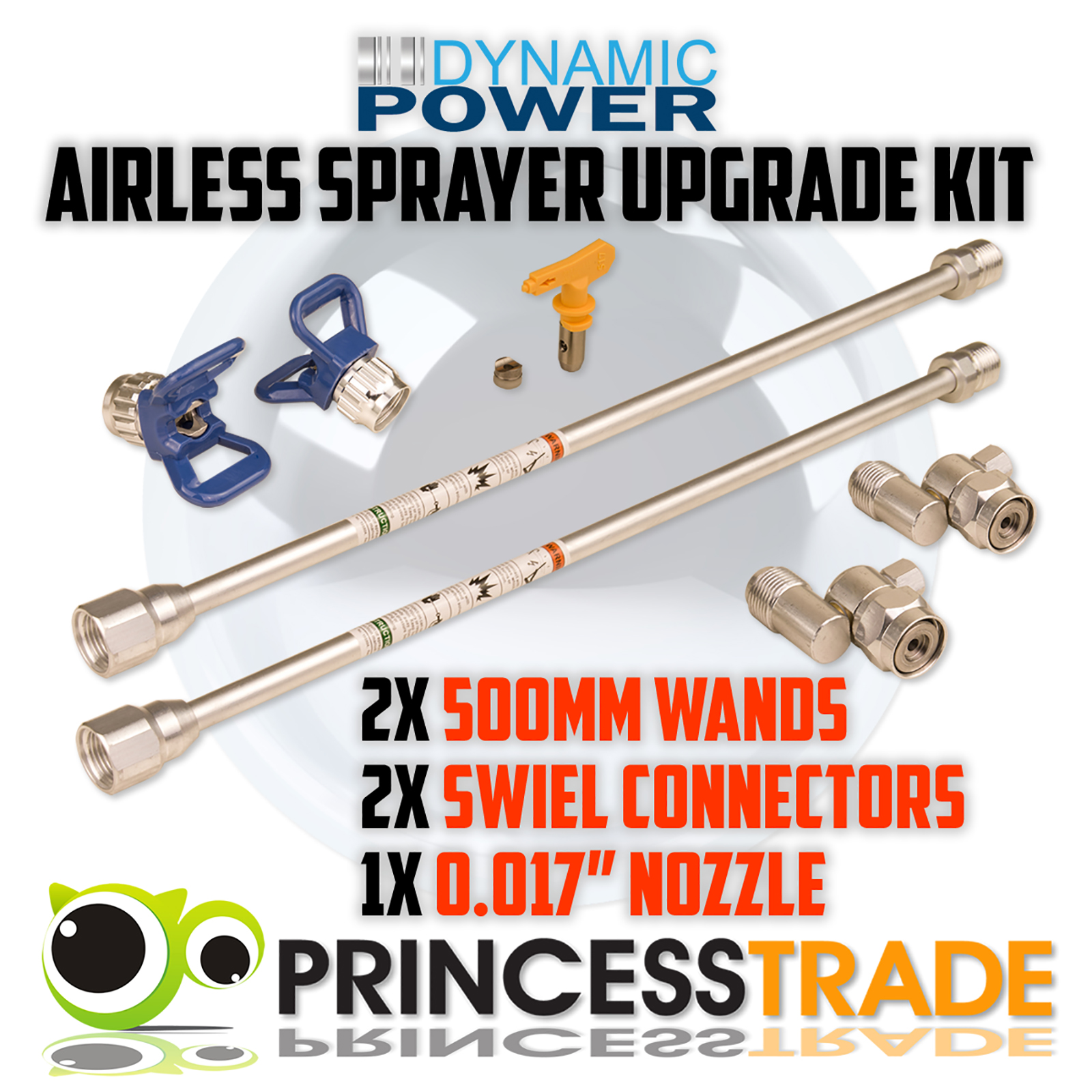 Upgrade Kit Extension Wands Pole Swivel Connectors Nozzle Airless Paint
