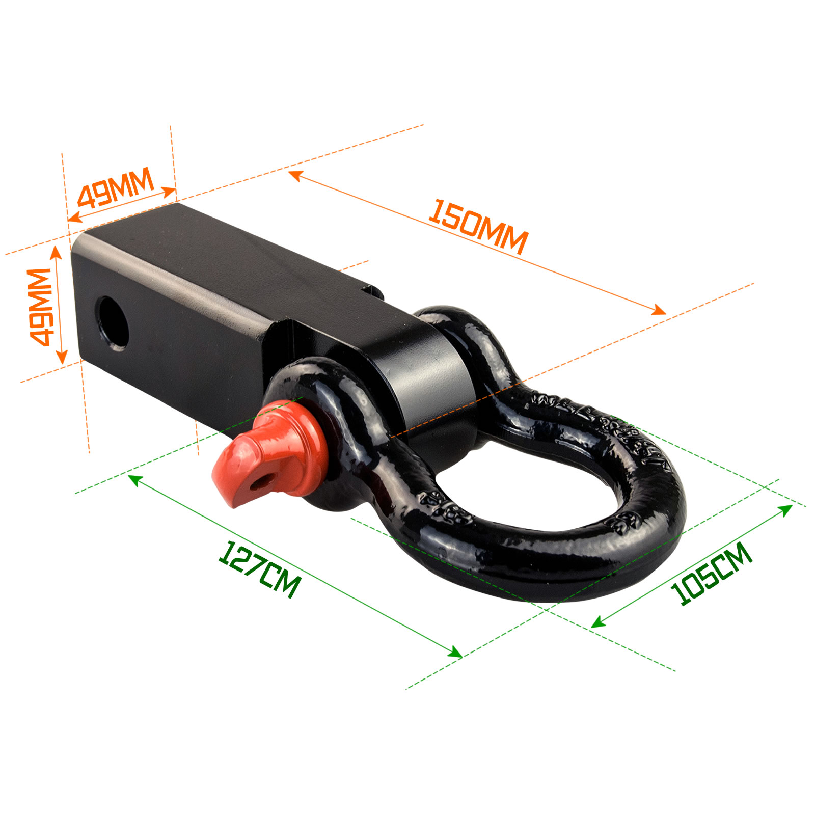 Tow Bar Hitch Receiver 5 Ton Towbar Dynamic Power