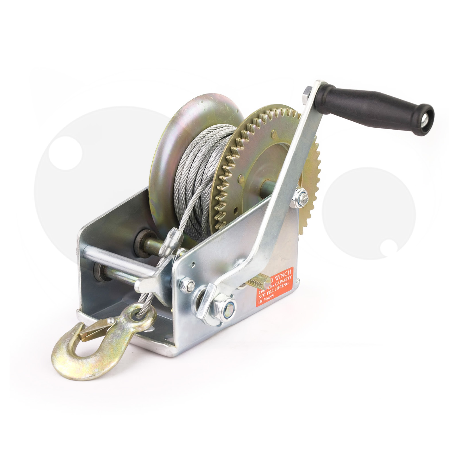 2Speed Steel Cable Hand Winch 2500BLS Dynamic Power