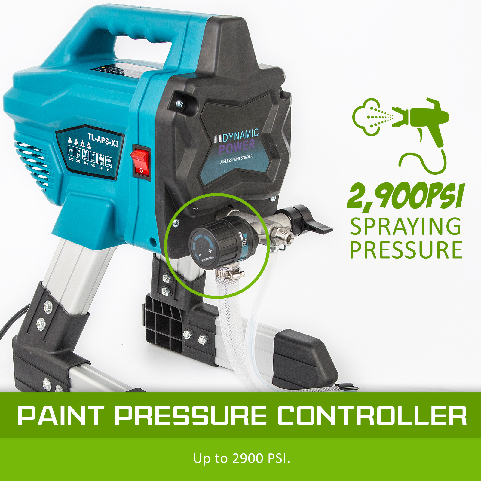 Airless 550W Electric Spray Gun 240V Dynamic Power