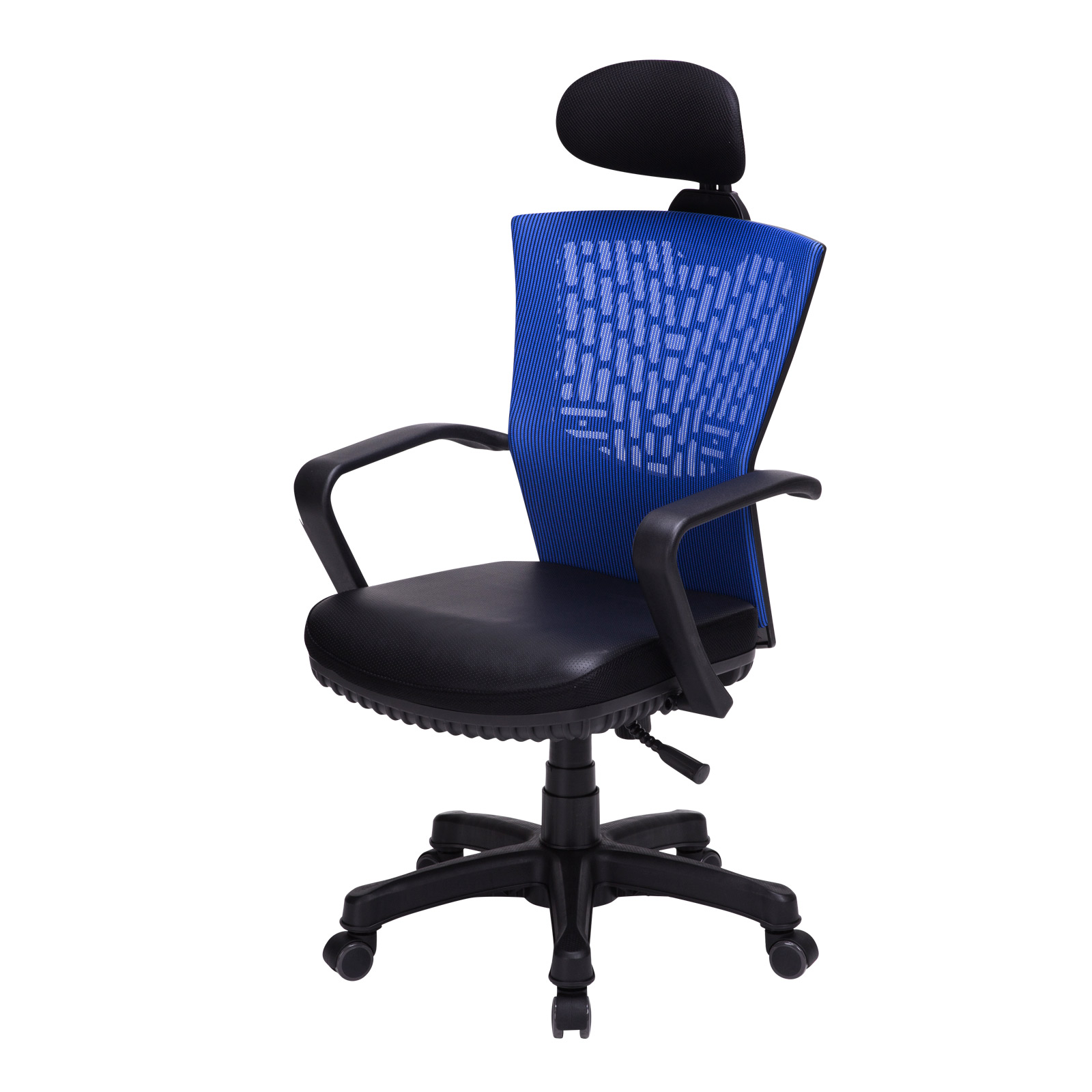 Ergonomic Office Chair Seat Adjustable Height Leather Mesh Back Korean