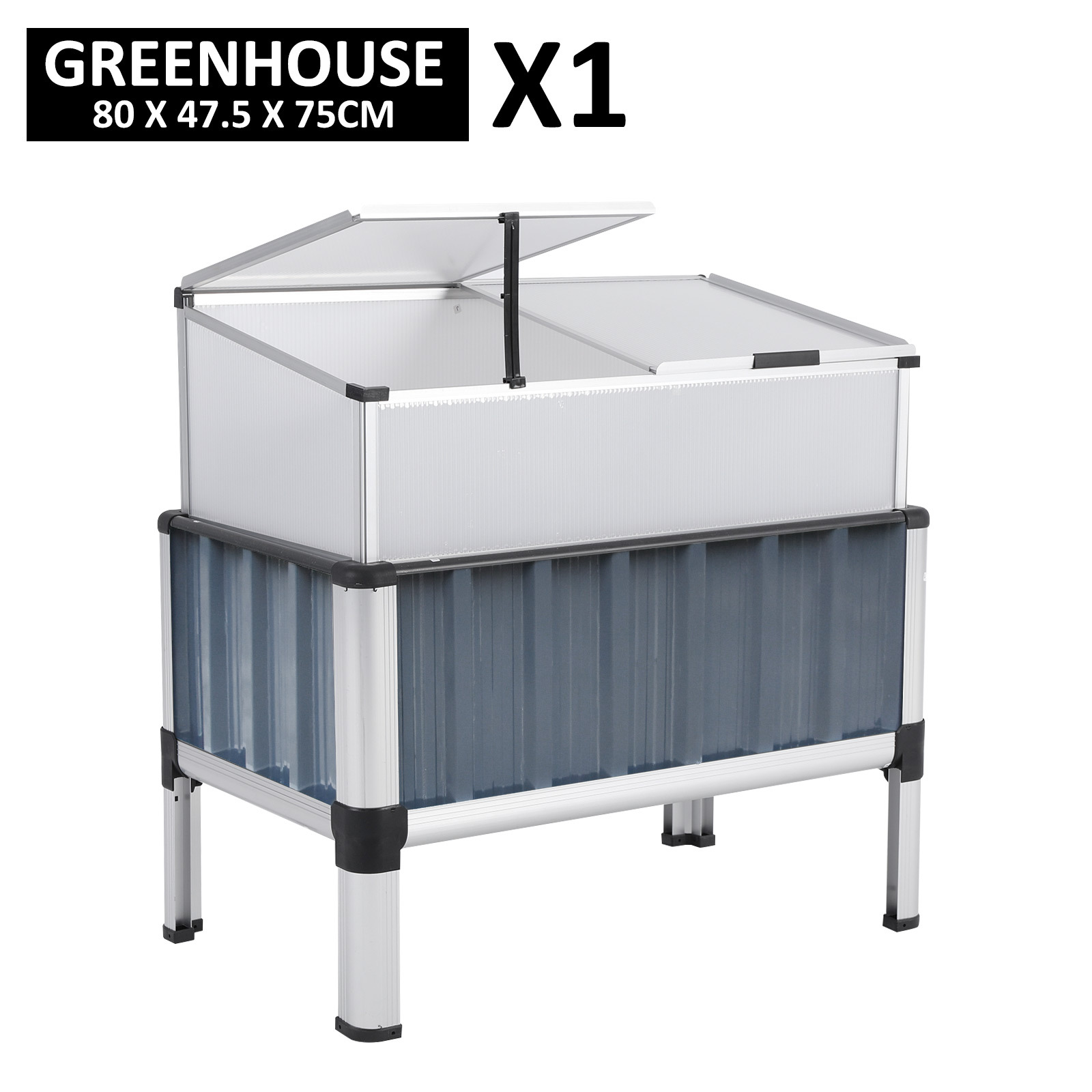 Greenhouse Cover Raised Garden Bed Stand Galvanised Steel Planter Grow Plant - Picture 179 of 194