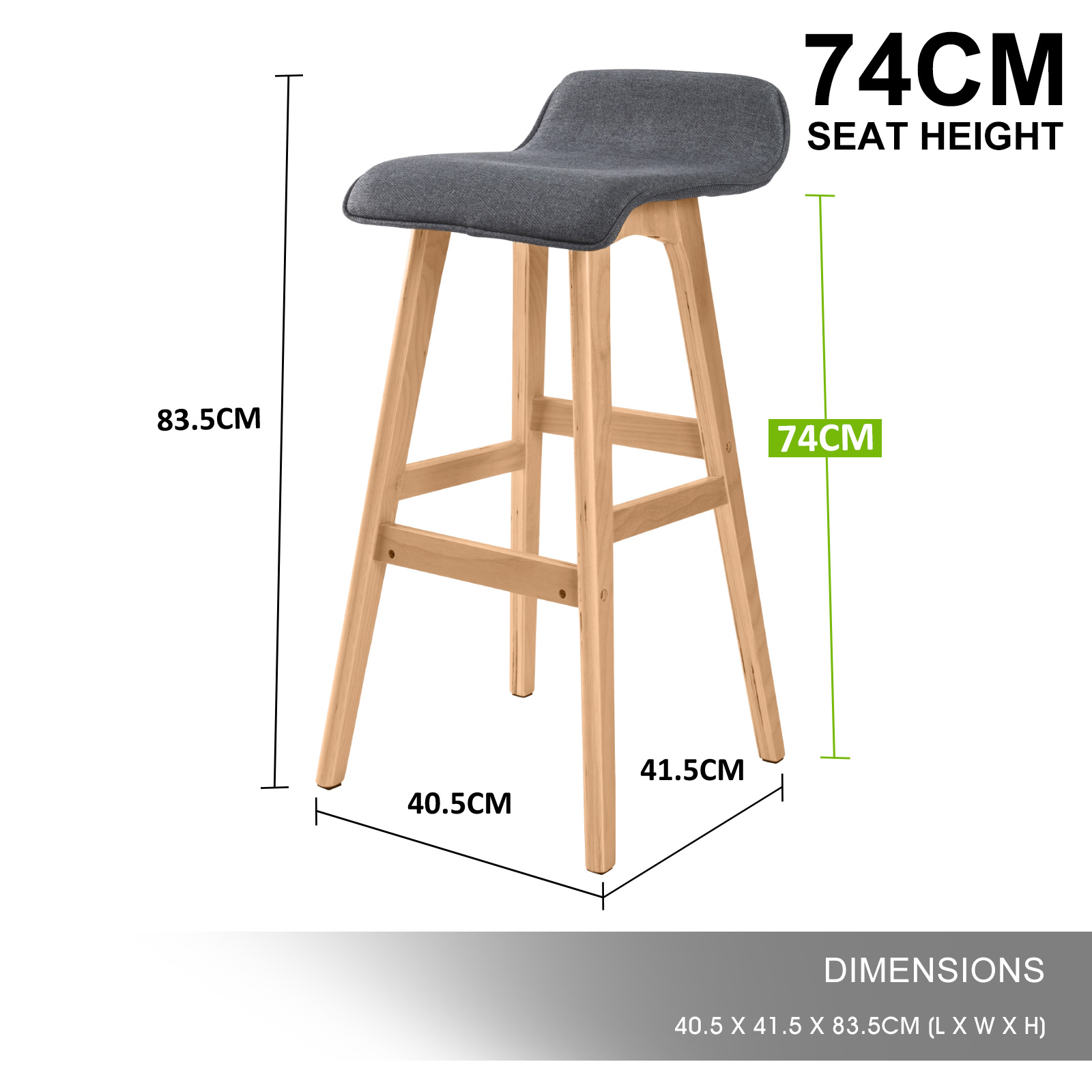 2X Wooden Bar Stool Barstools Dining Chair Kitchen Stools Swivel PU Fabric - Picture 78 of 210