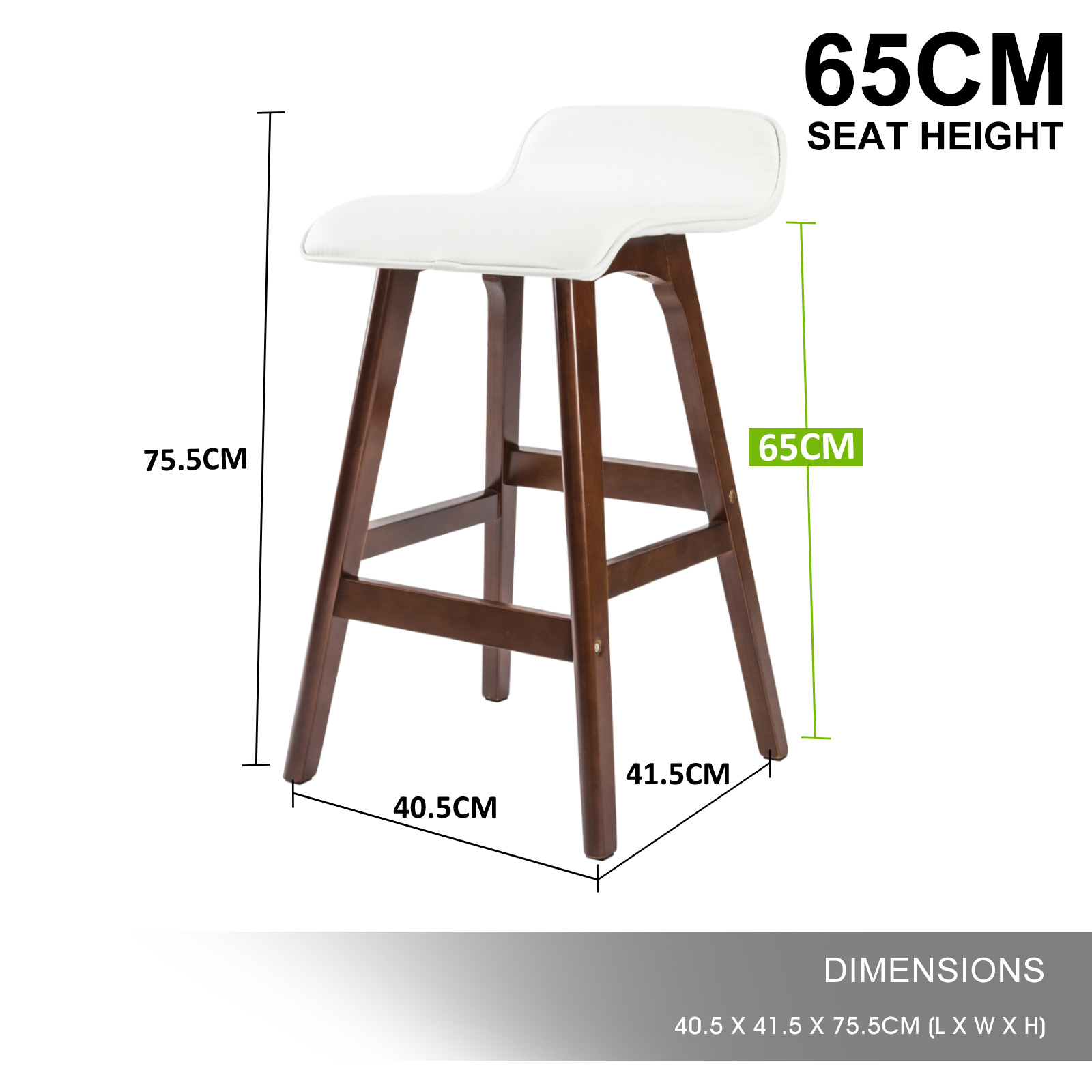 2X Wooden Bar Stool Barstools Dining Chair Kitchen Stools Swivel PU Fabric - Picture 102 of 210