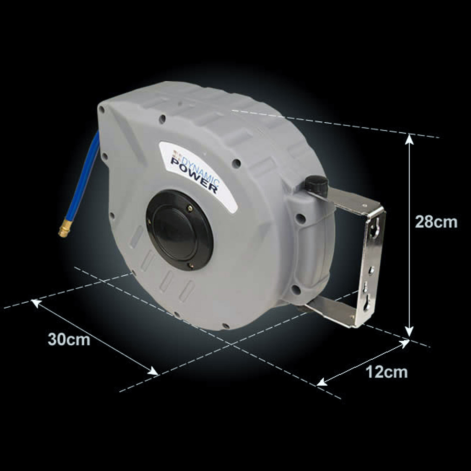 10m Retractable Auto Rewind Air Hose Reel Industrial Grade Tool Wall