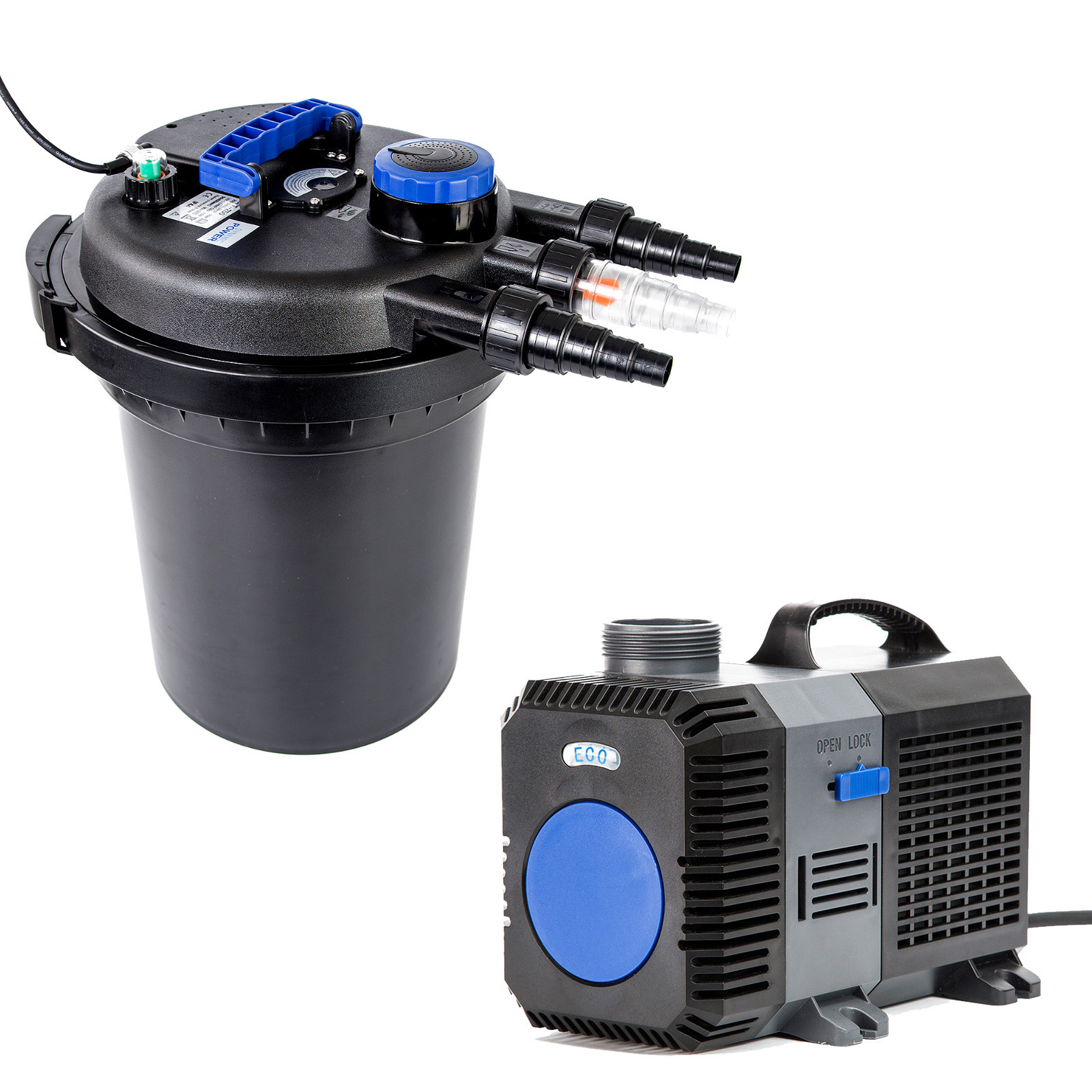 10000L/H Garden Pond Filter + 10000L/H Submersible Water Pump