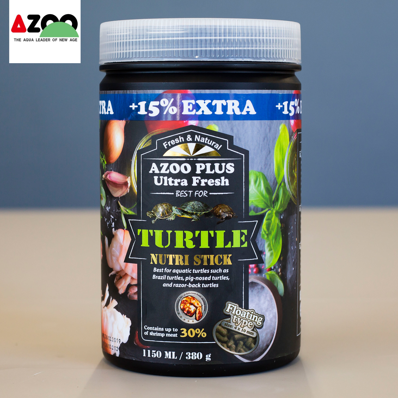 AZOO Turtle Nutri Stick 1150ml/380g
