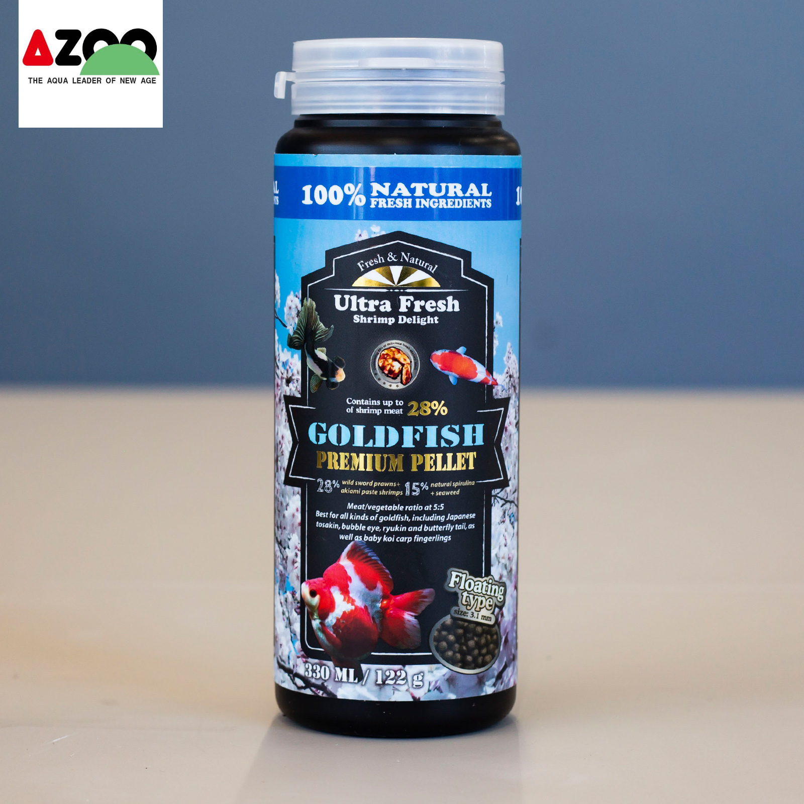 AZOO Goldfish Premium Pellet 330ml/122g
