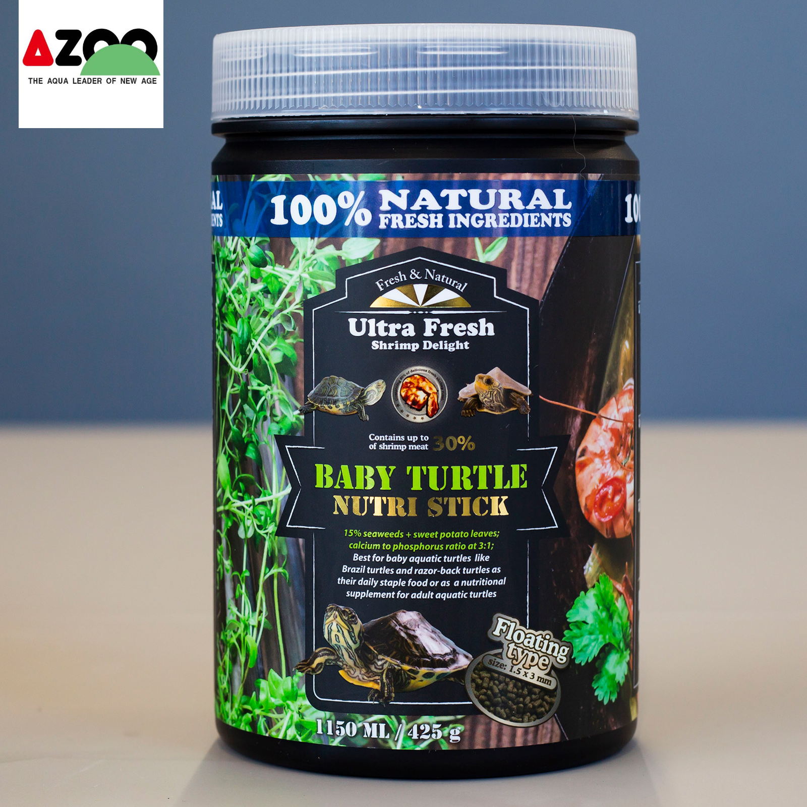 AZOO Baby Turtle Nutri Stick 1150ml/438g