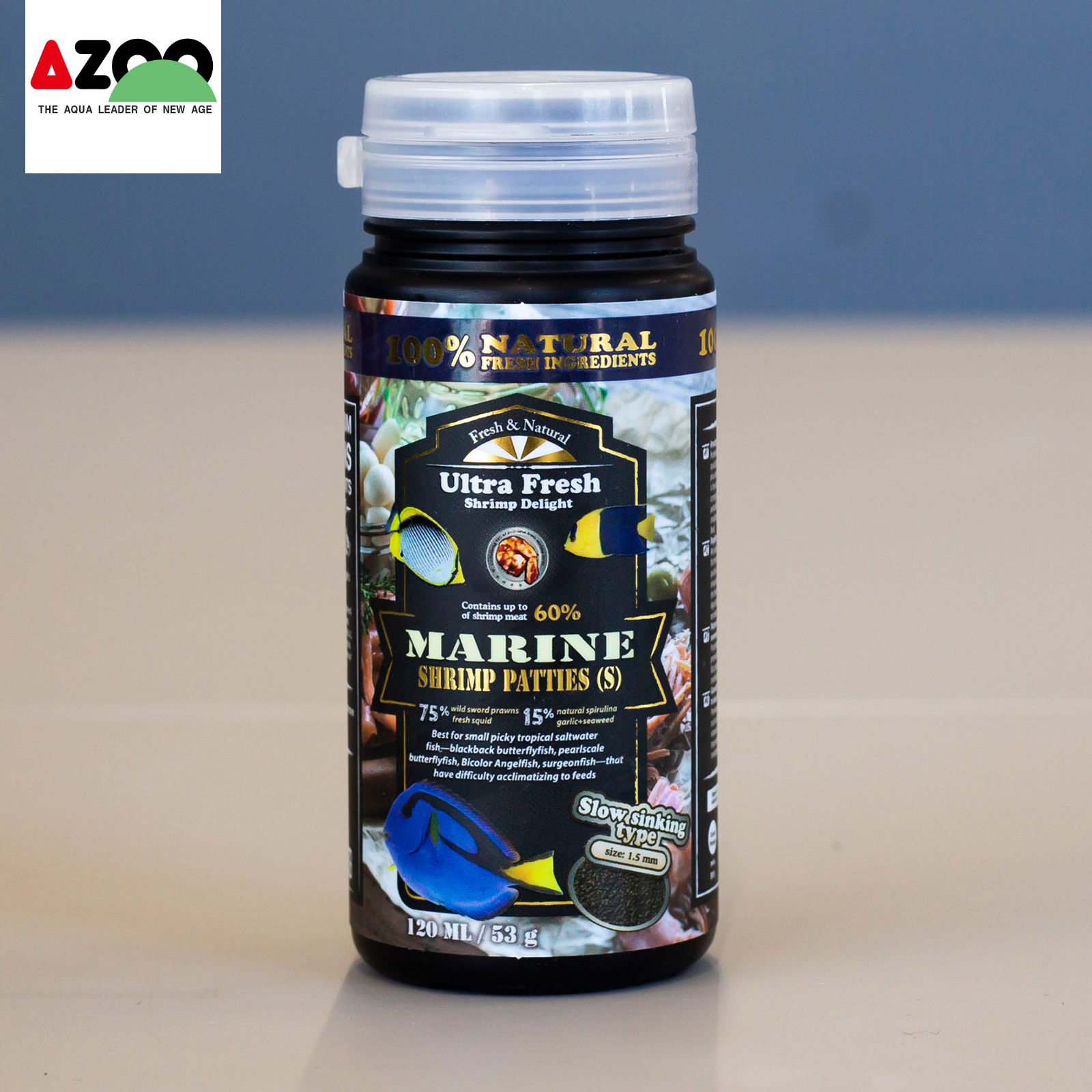 AZOO Marine Shrimp Patties(S) 120ml/53g