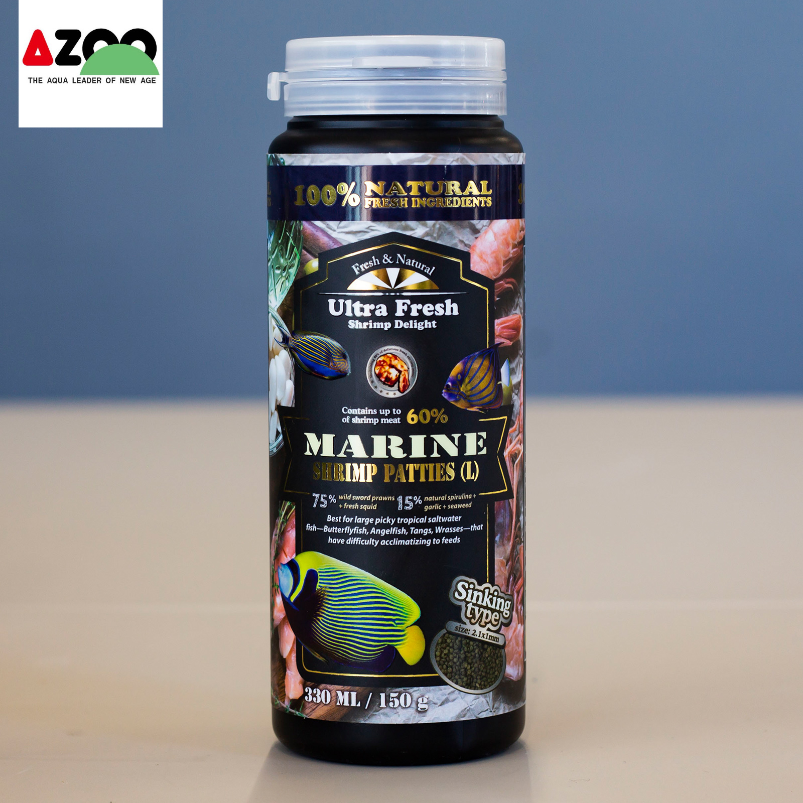 AZOO Marine Shrimp Patties(L)330ml/150g