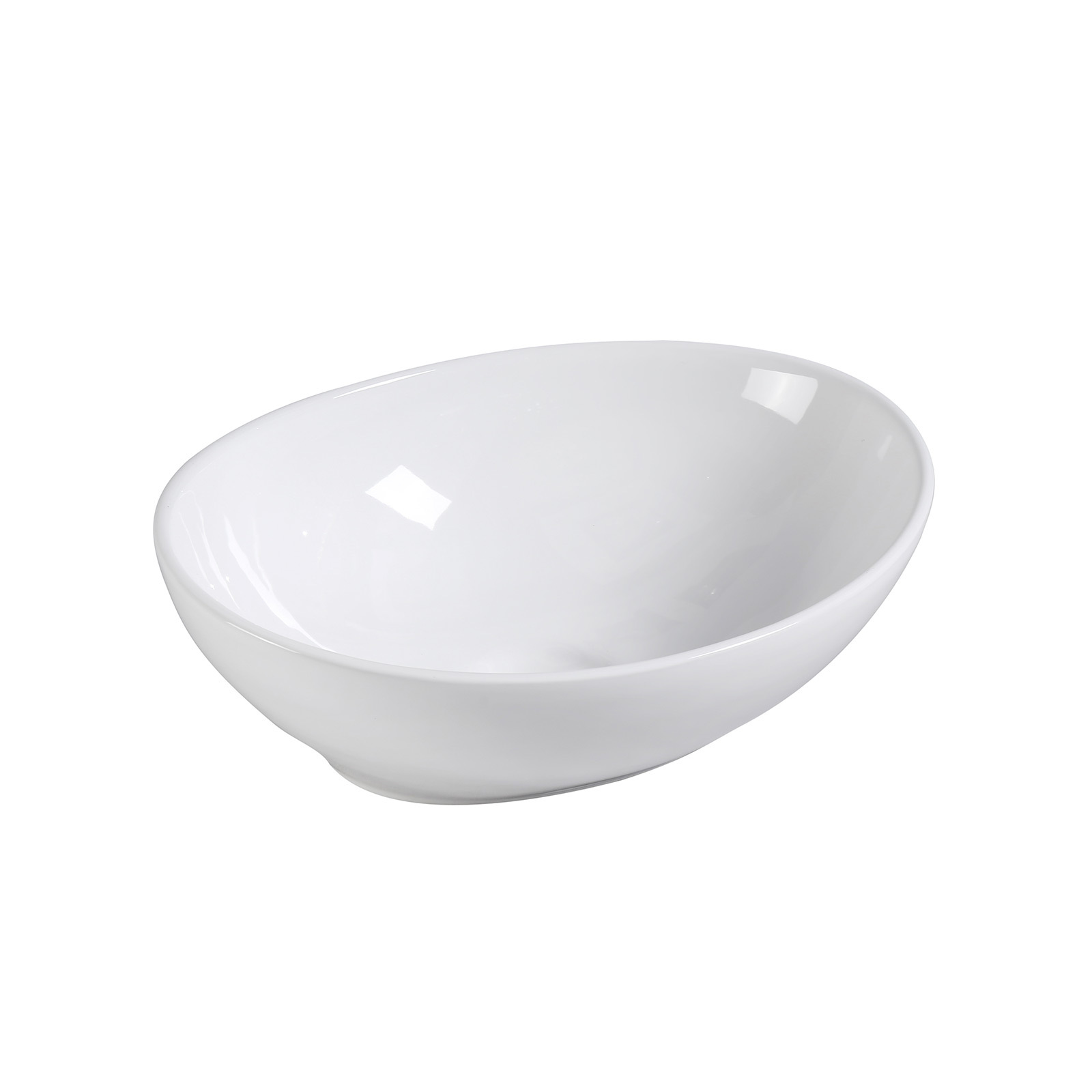 41 x 34X 14.5cm Ceramic Bathroom Basin Oval - WHITE