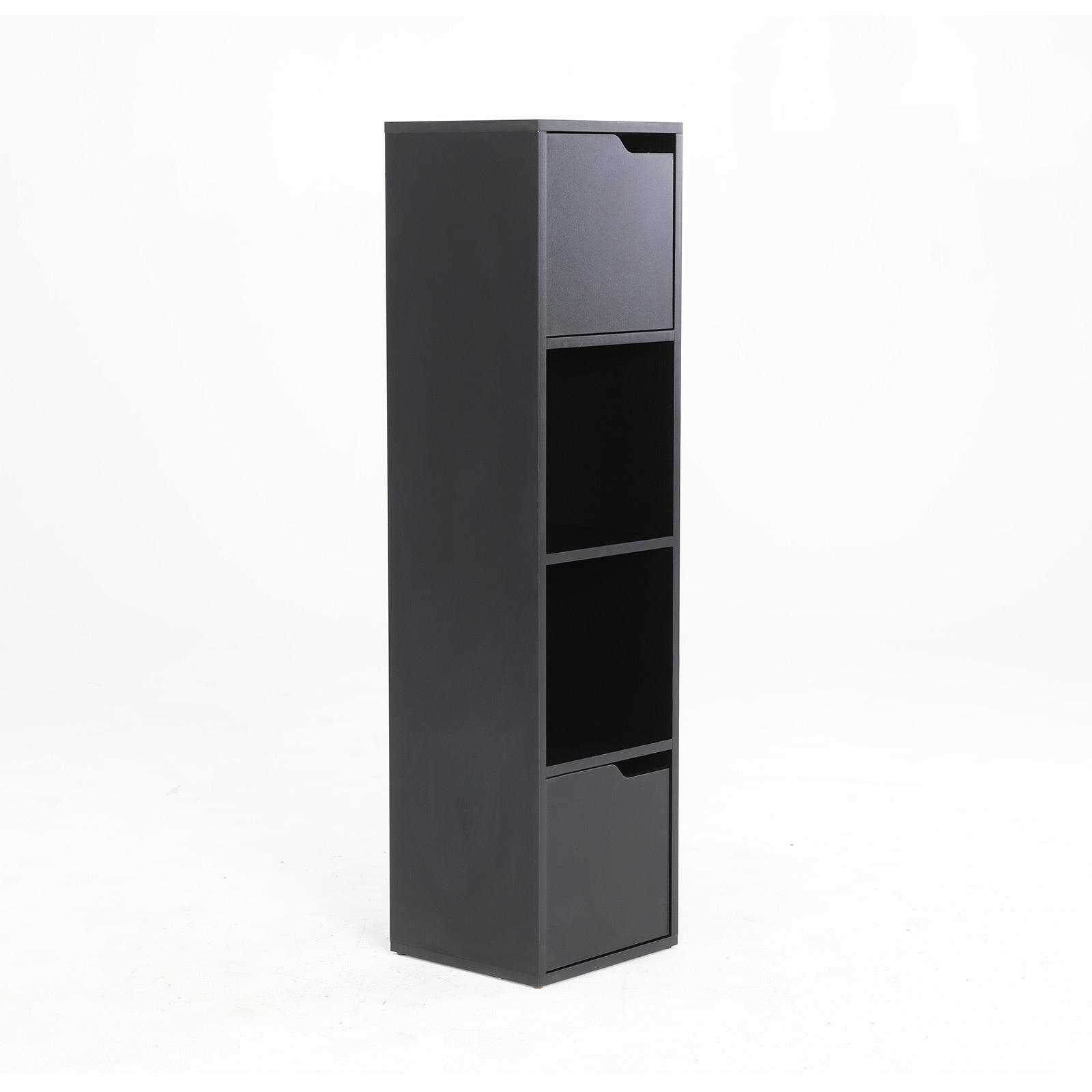 119cm Bathroom Storage Cabinet 4 Tier - BLACK