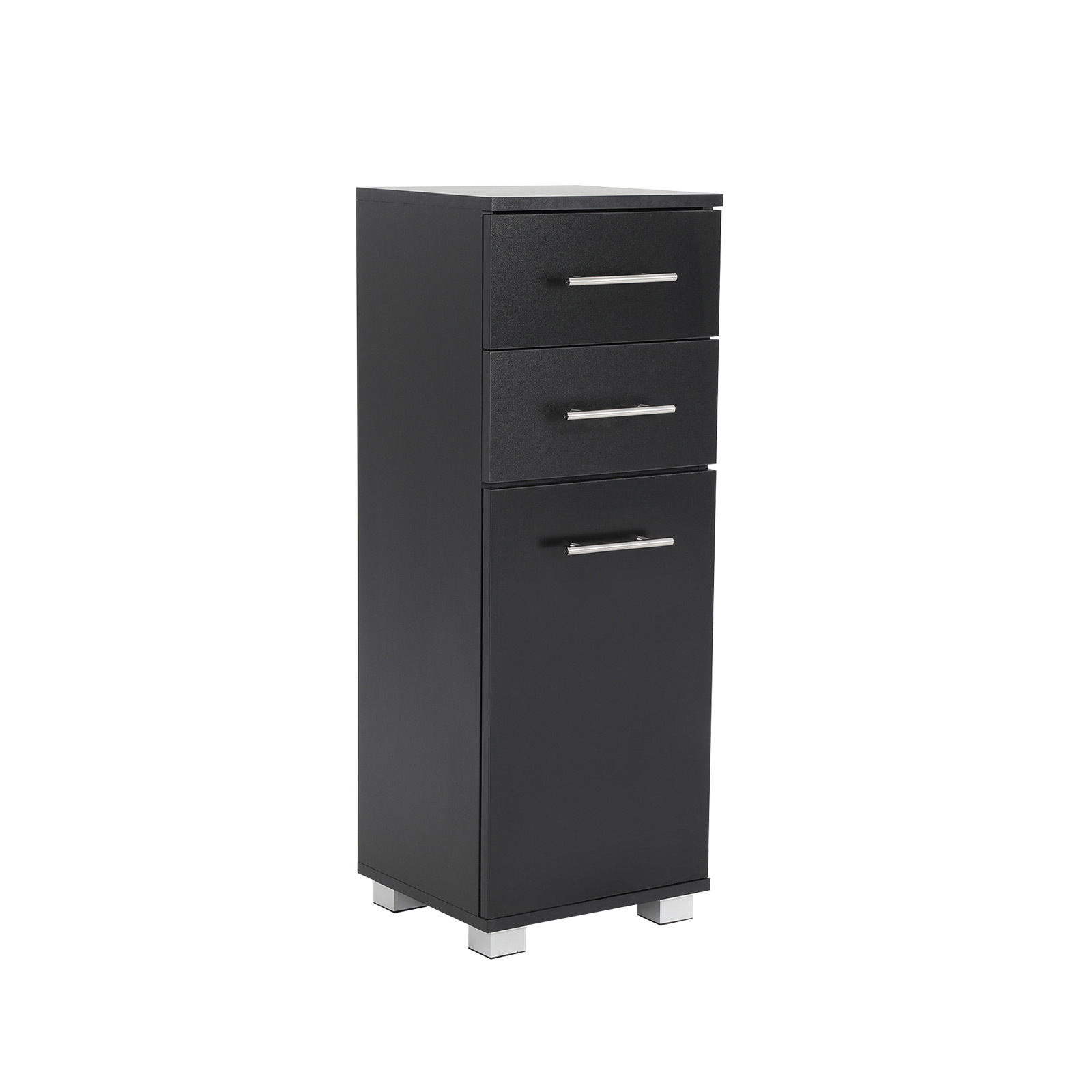 88cm Bathroom Storage Cabinet Drawer - BLACK