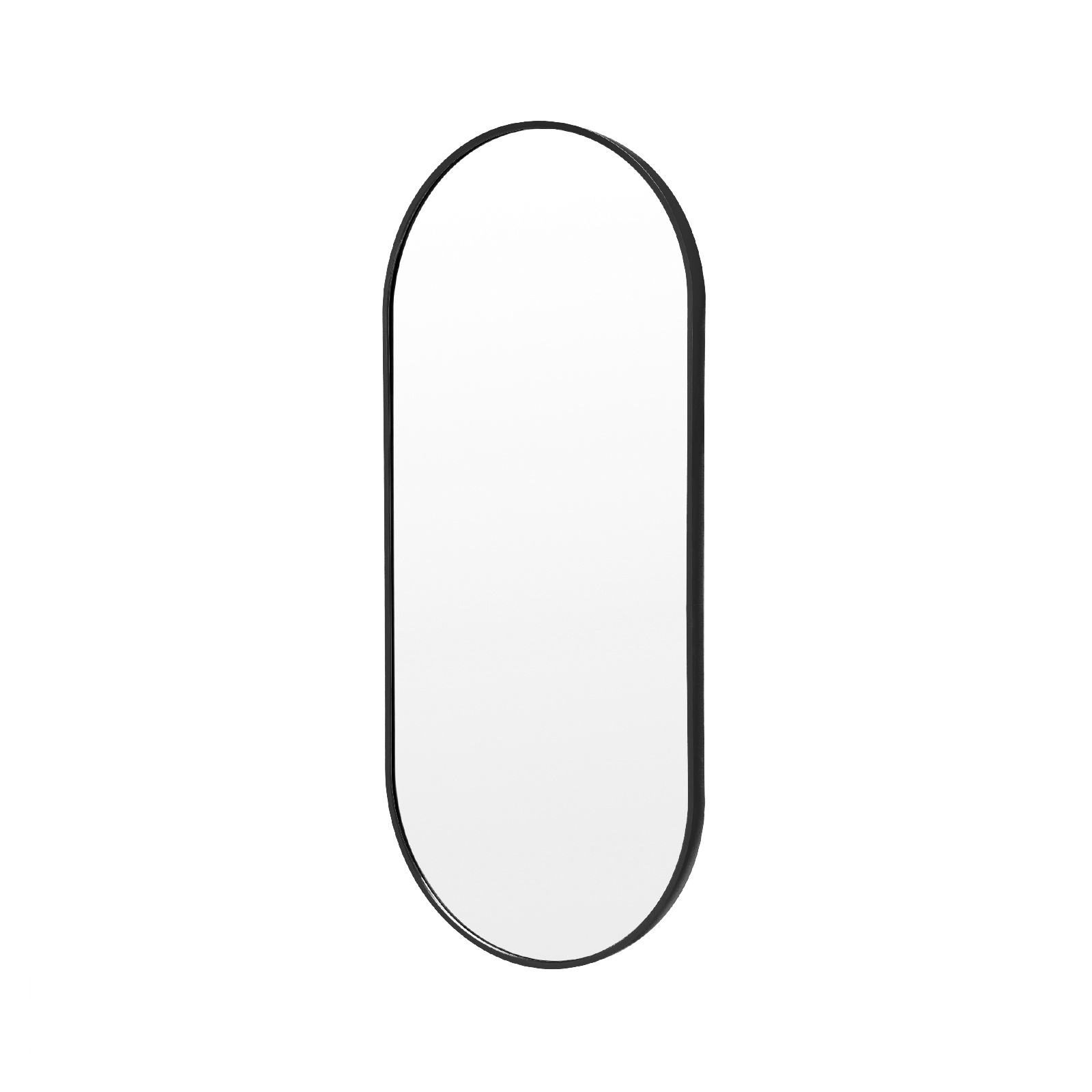 45x100cm Wall Mirror Oval Bathroom - BLACK