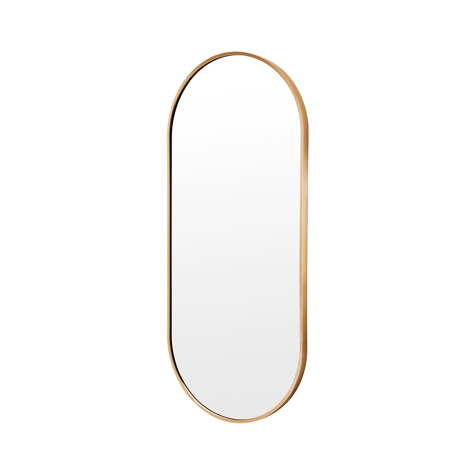 45 x 100cm Wall Mirror Oval Bathroom - GOLD