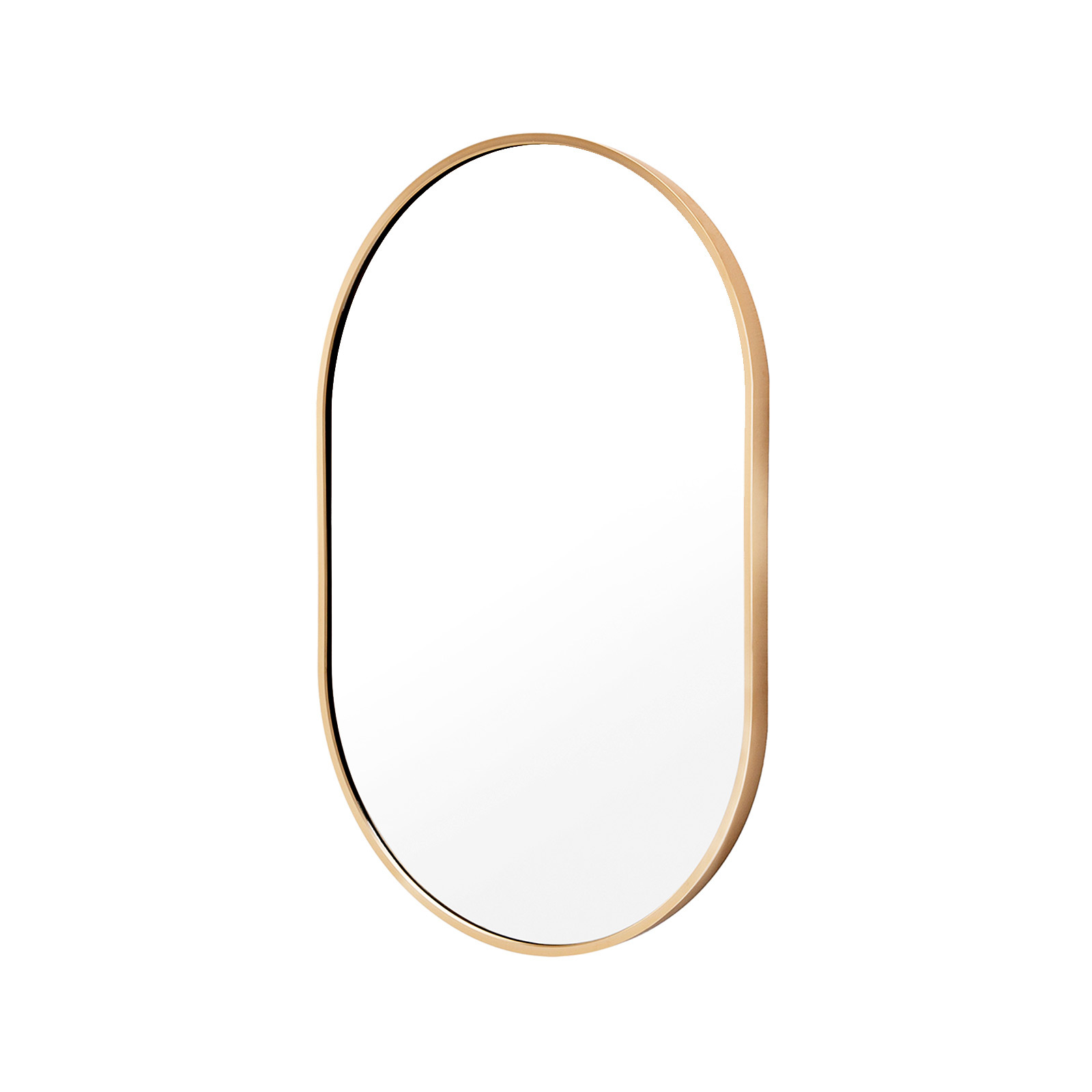 50x75cm Wall Mirror Oval Bathroom - GOLD