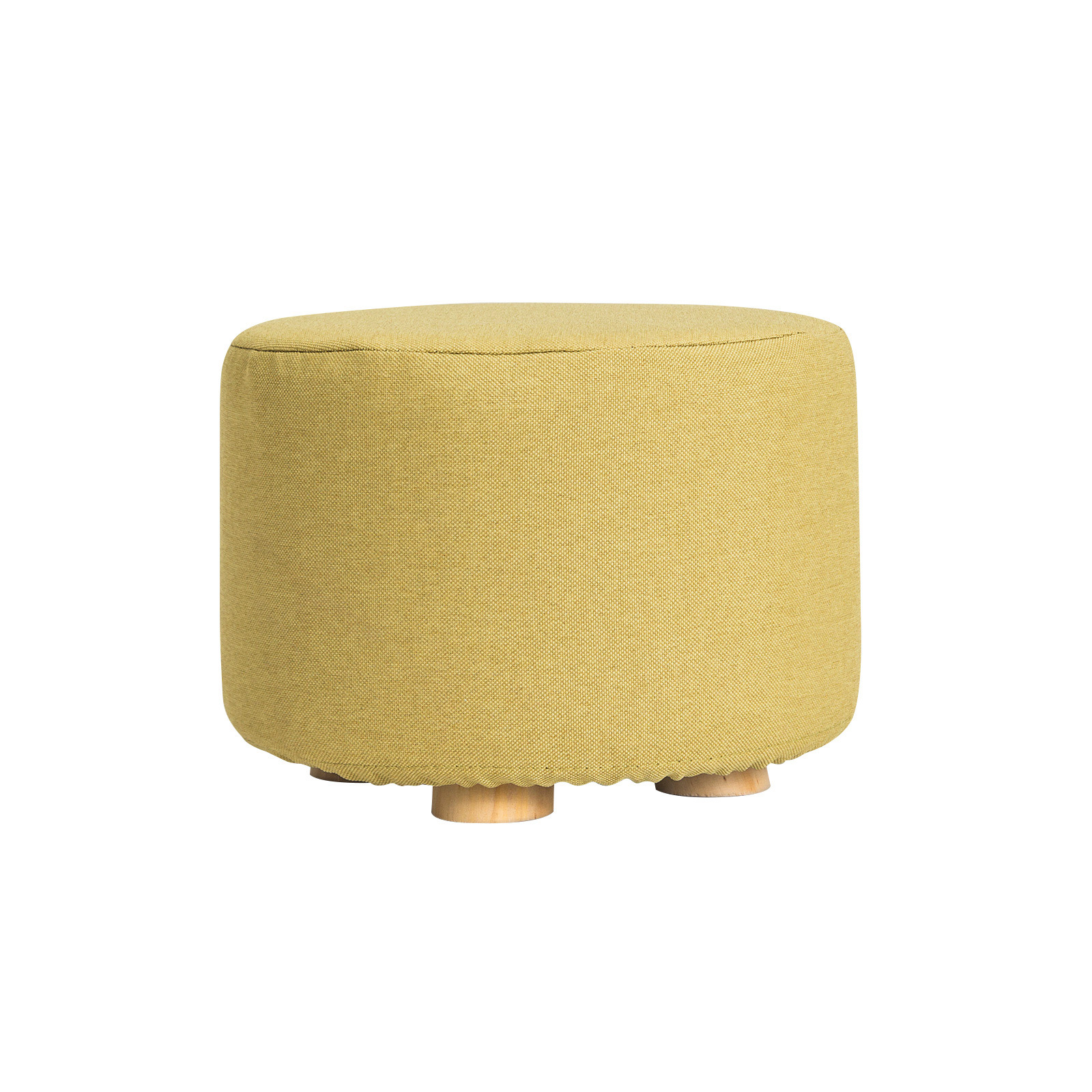 Round Foot Stool - MUSTARD YELLOW