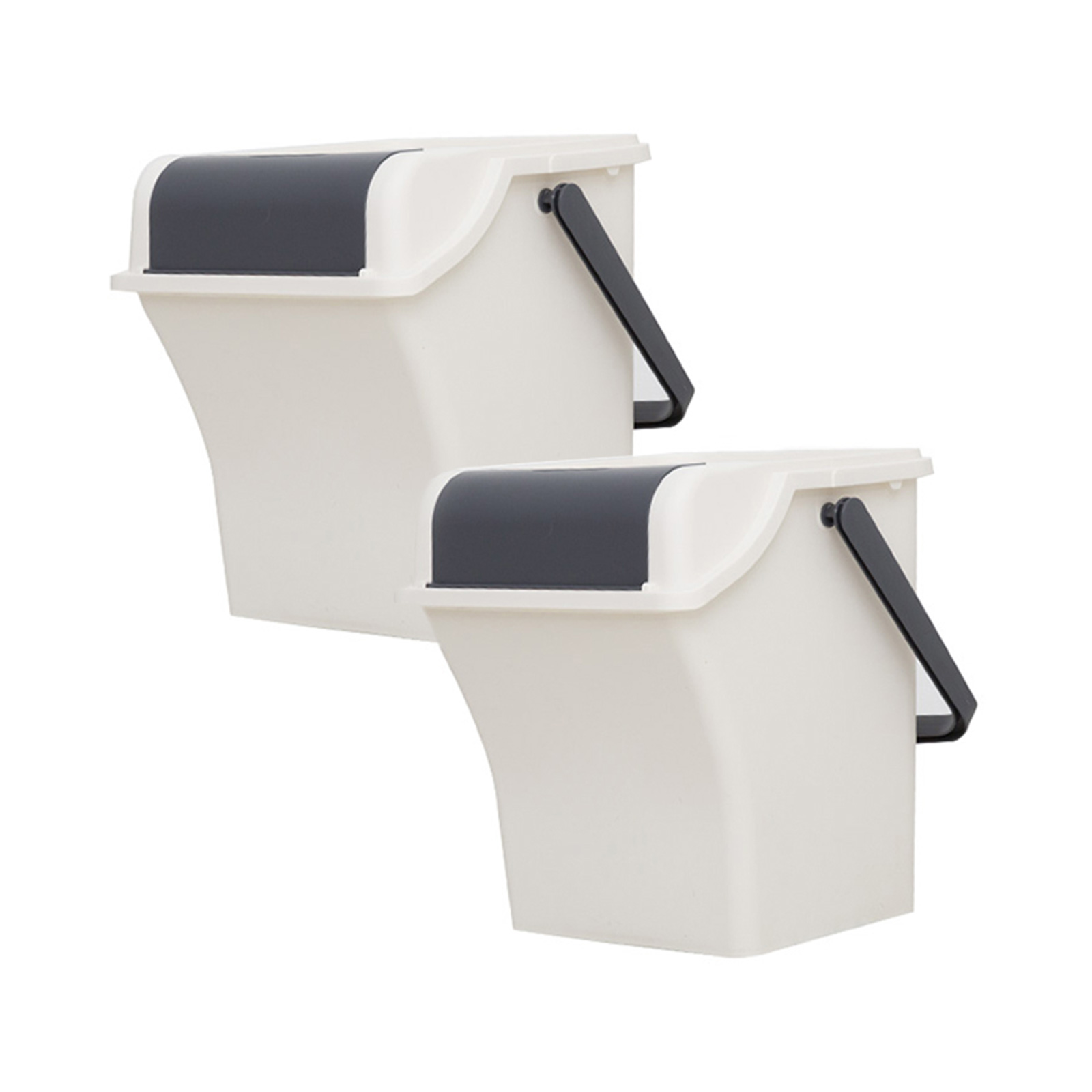 2X Stackable Recycle Bin 45L - INVORY