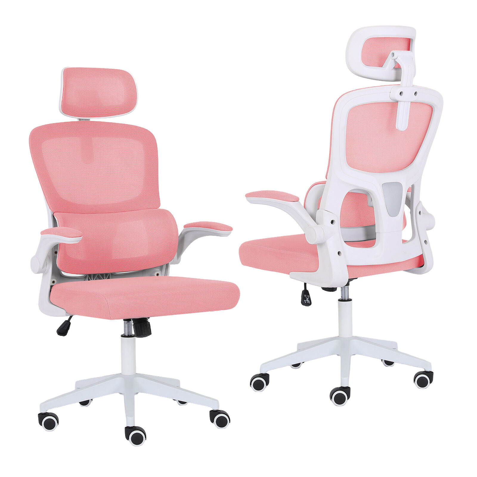 Office Chair Flip-Up Armrest SITIO - PINK