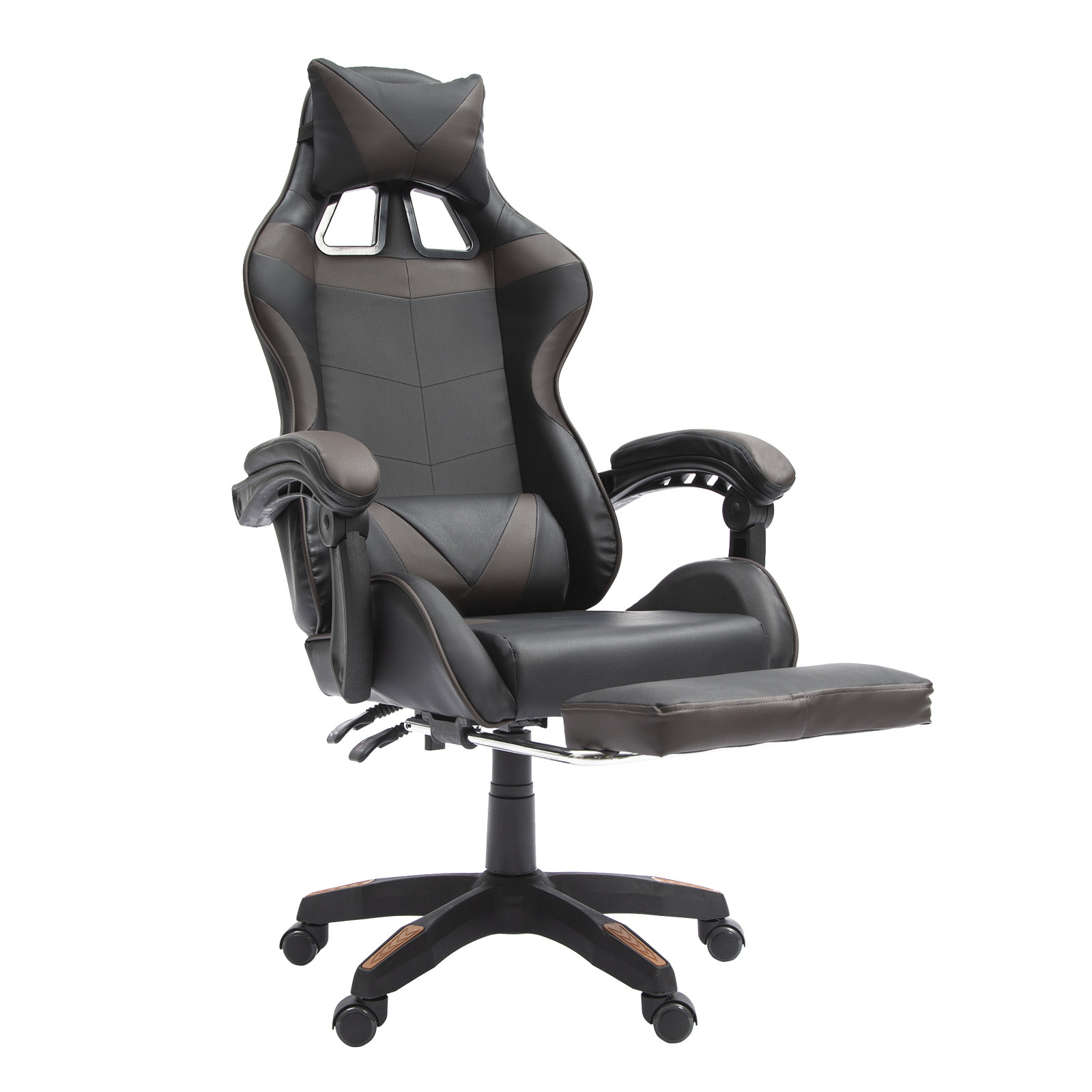 Gaming Office Chair Racing Footrest EPIC - BLACK