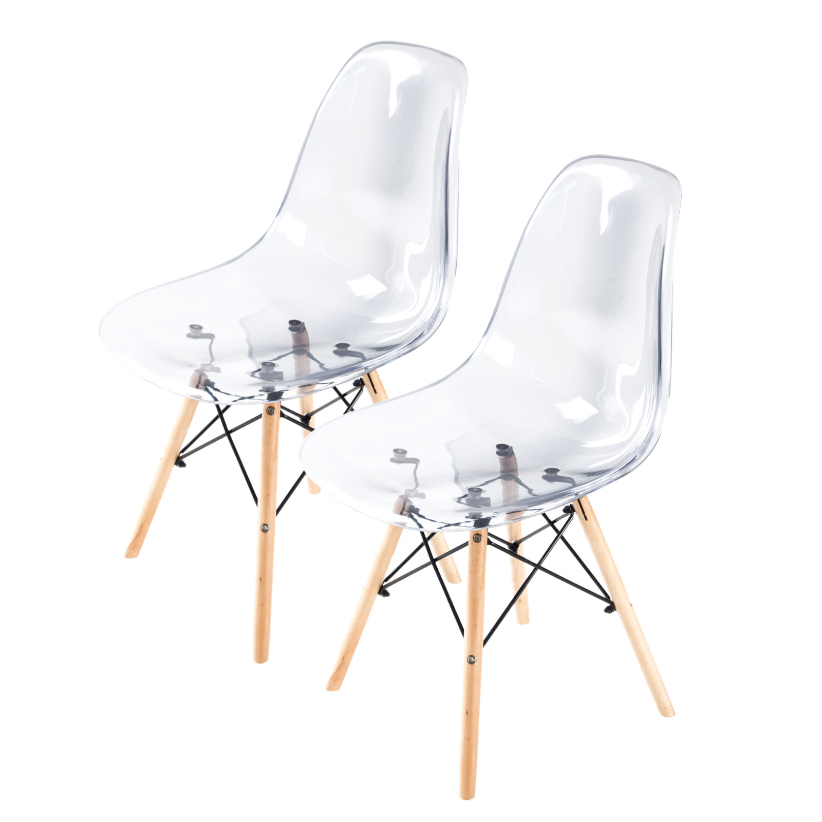 replica eames dsw dining chair crystal clear x2 la bella dsw hours christmas