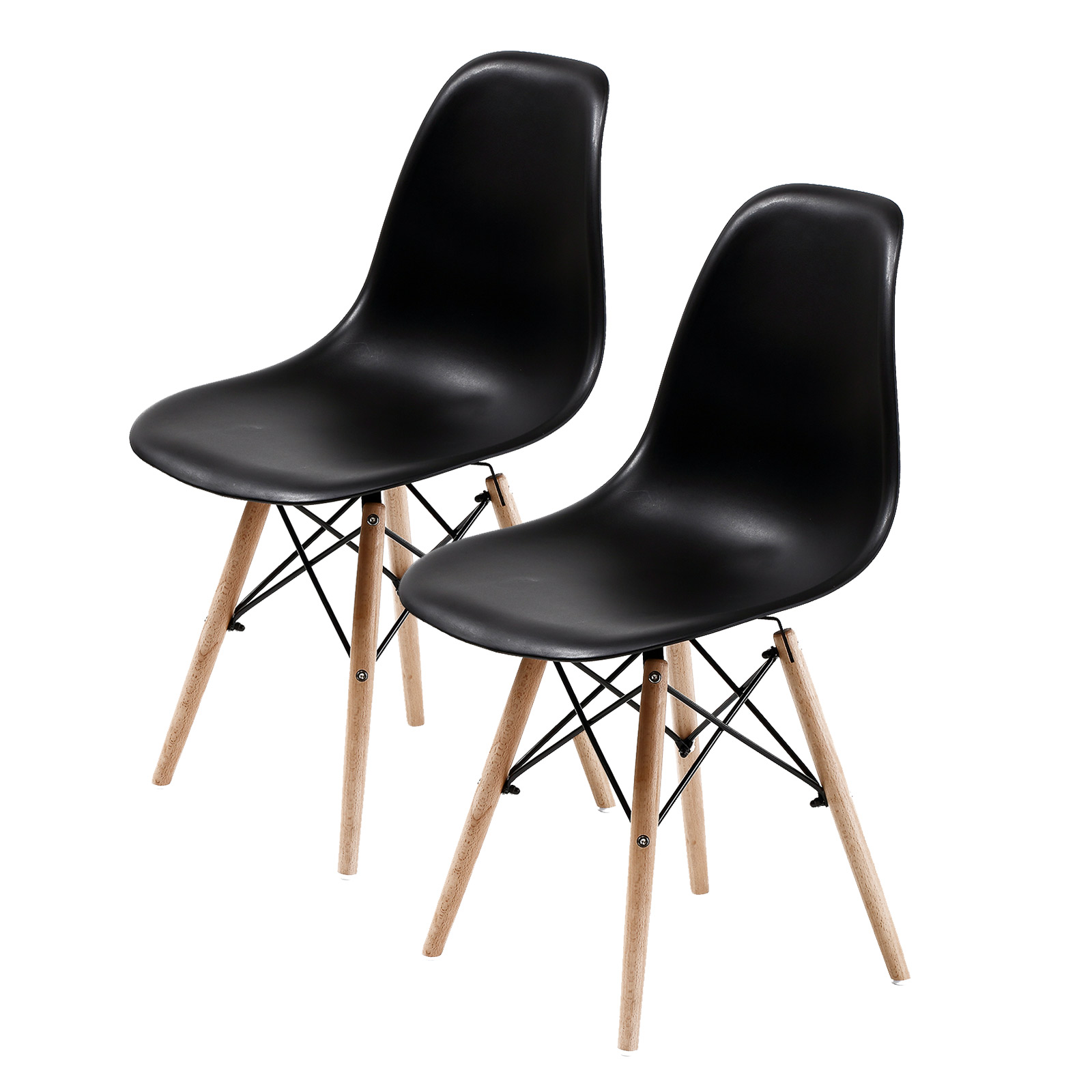 2X DSW Dining Chair - BLACK