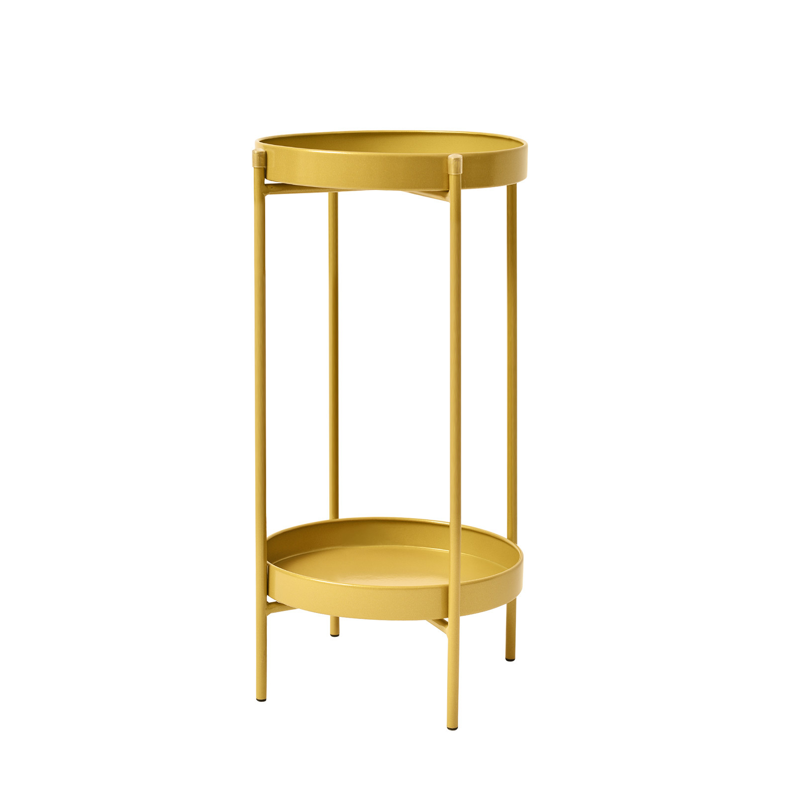 50cm Plant Stand Round 2 Tier - GOLD