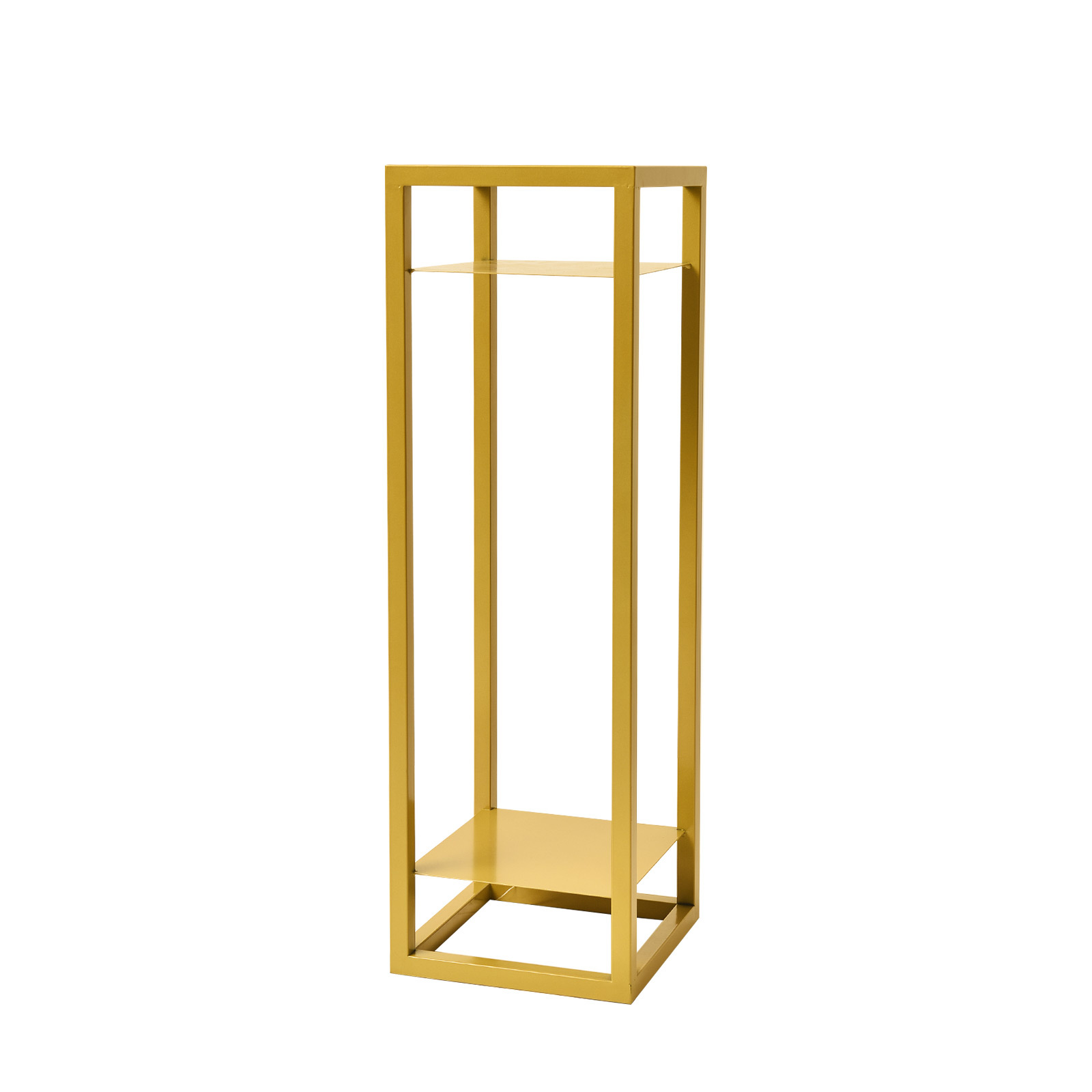 82cm Plant Stand Square 2 Tier - GOLD