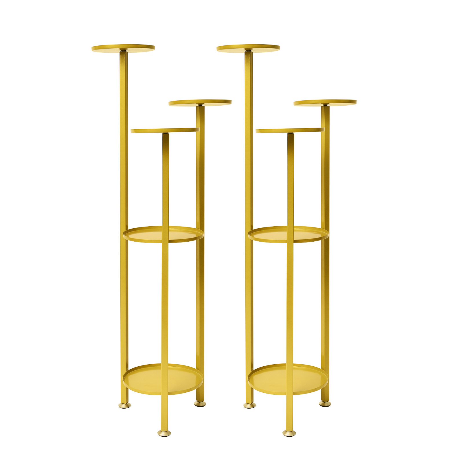 2X 100cm Plant Stand 5 Tier - GOLD
