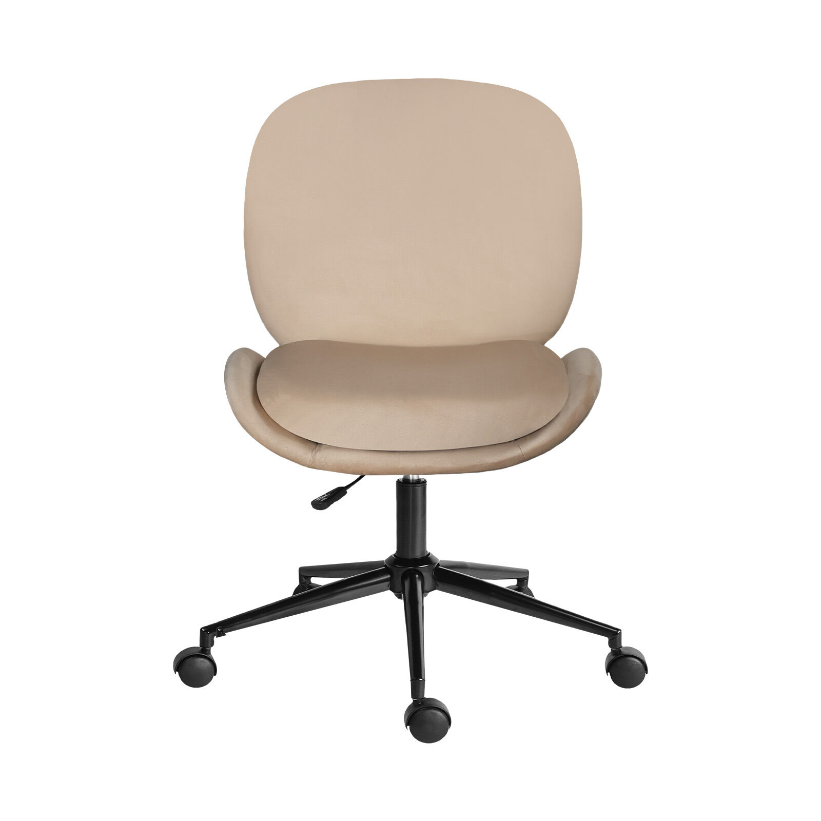 Office Desk Chair - Velvet OVOID - PALE KHAKI