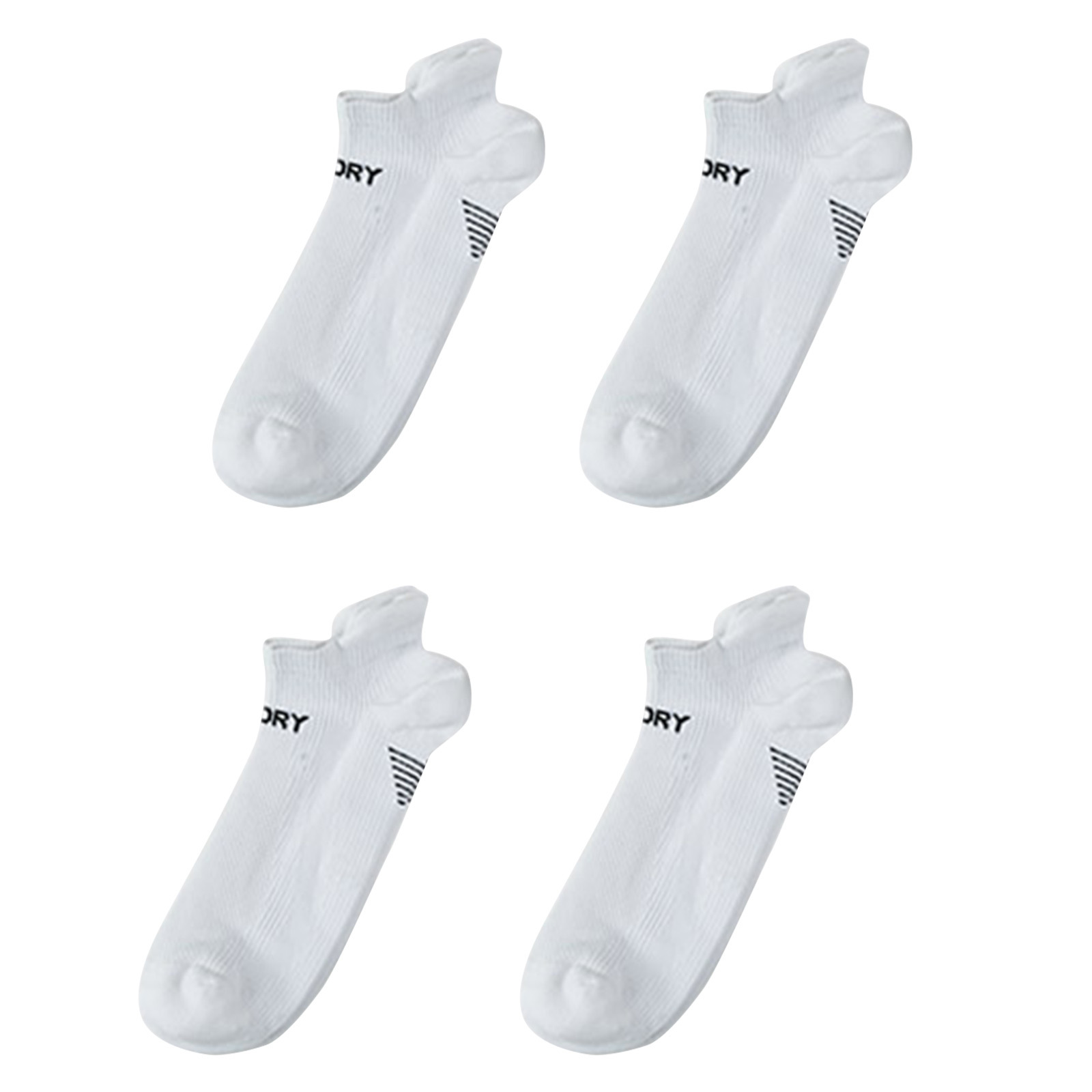 4X Large Seamless Sport Socks - WHITE