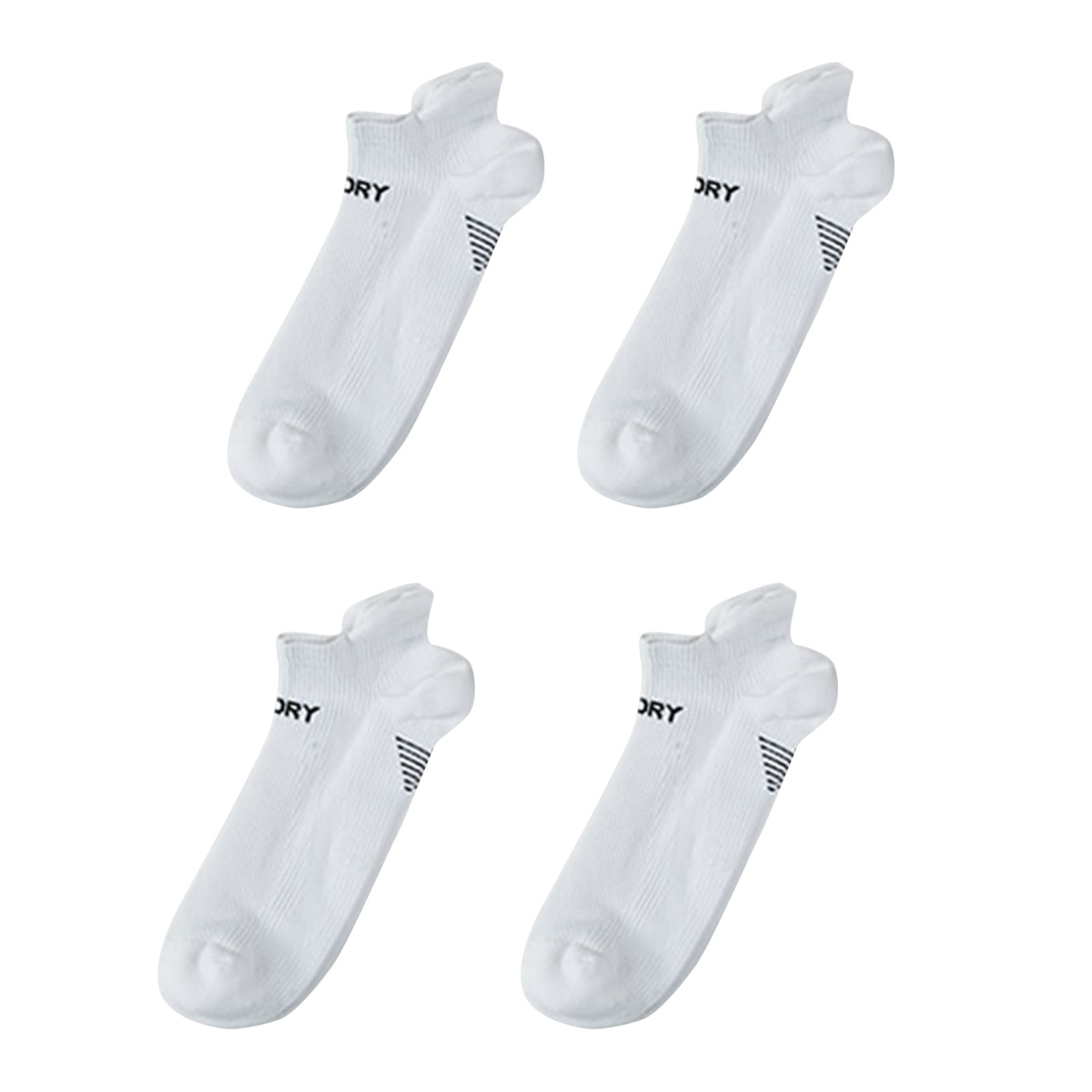 4X Medium Seamless Sport Socks - WHITE