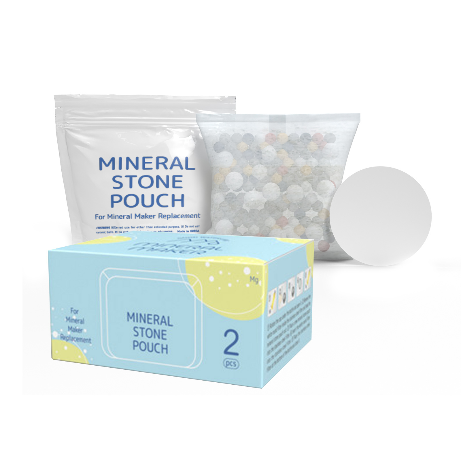 2X Mineral Stone Pouch Water Filter Replacement 