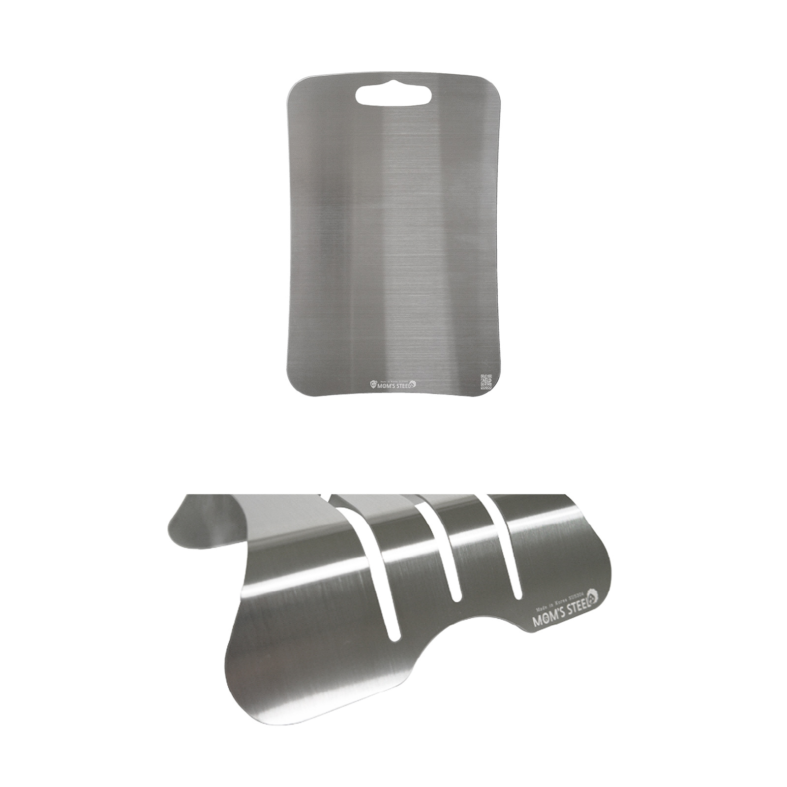 Combo Medium Stainless Steel Chopping Board + Holder
