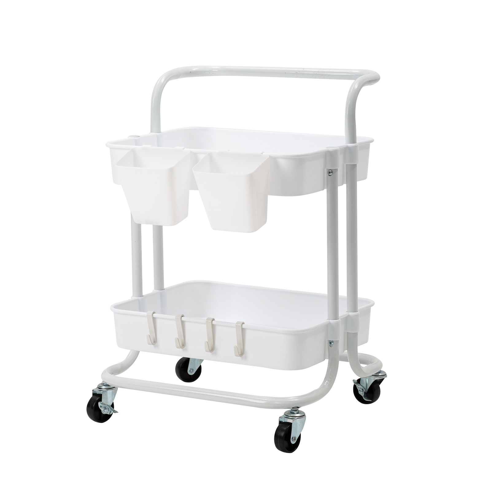 Trolley Cart Storage 2 Tier - WHITE