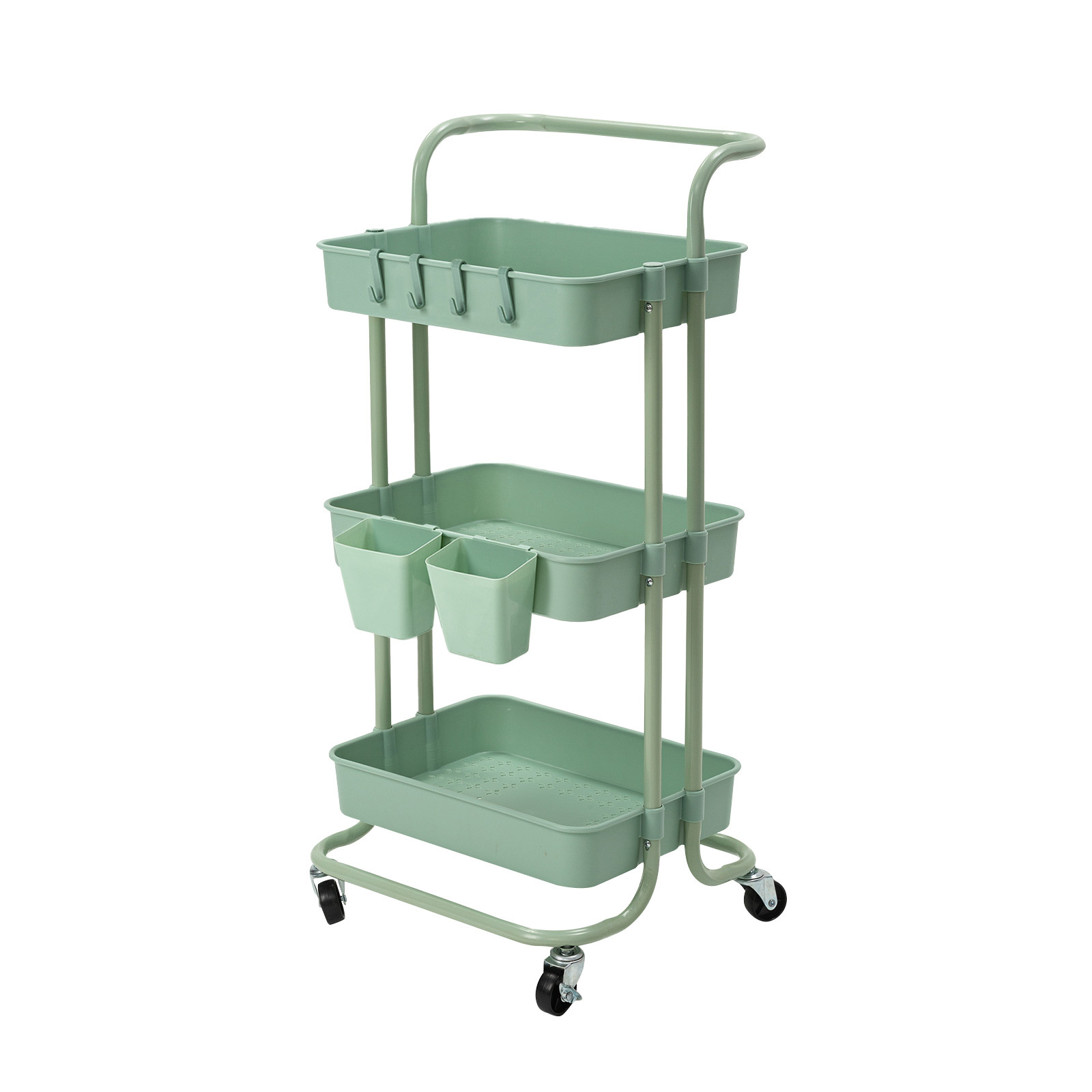 Trolley Cart Storage 3 Tier - GREEN