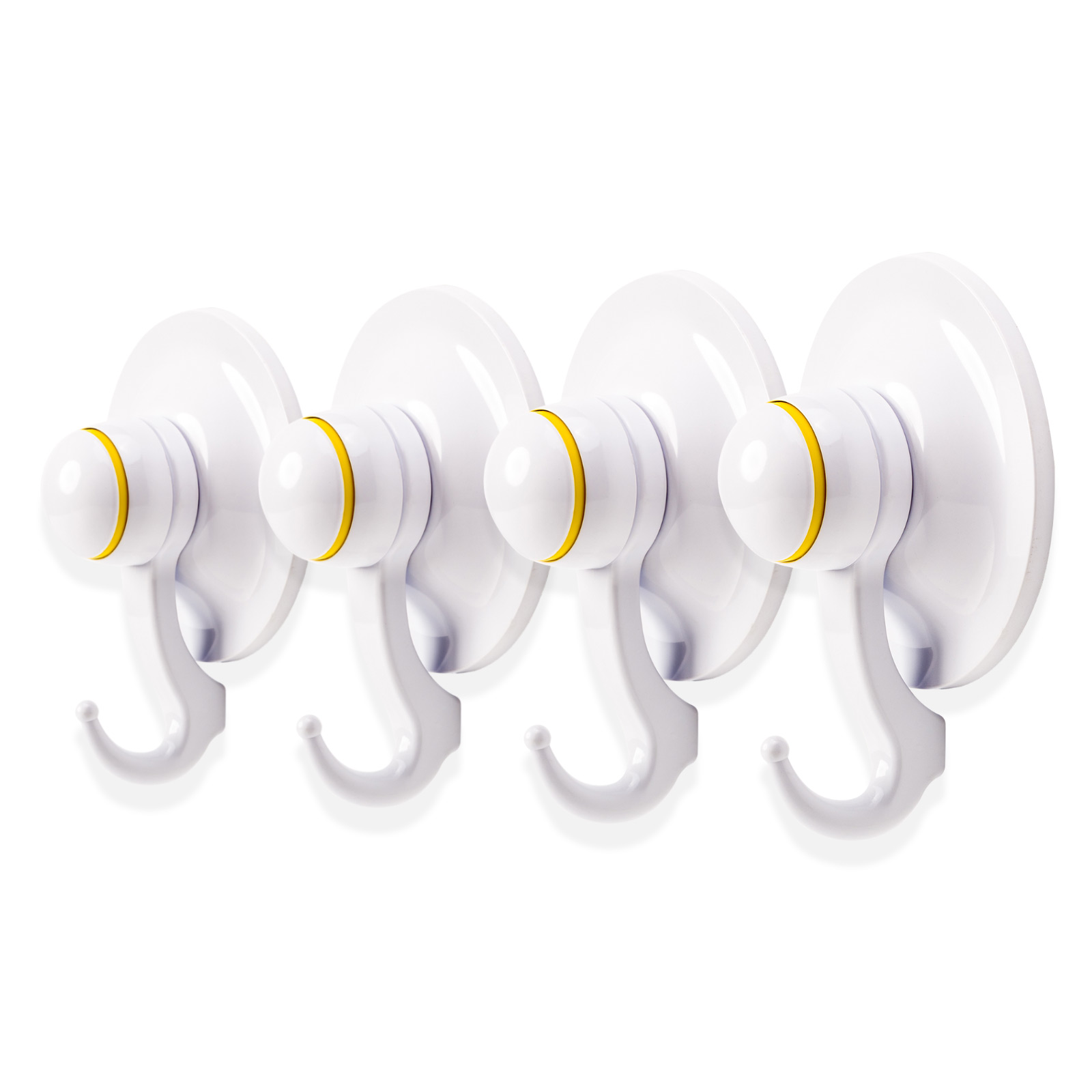 4PC Suction Hook 72mm - WHITE 