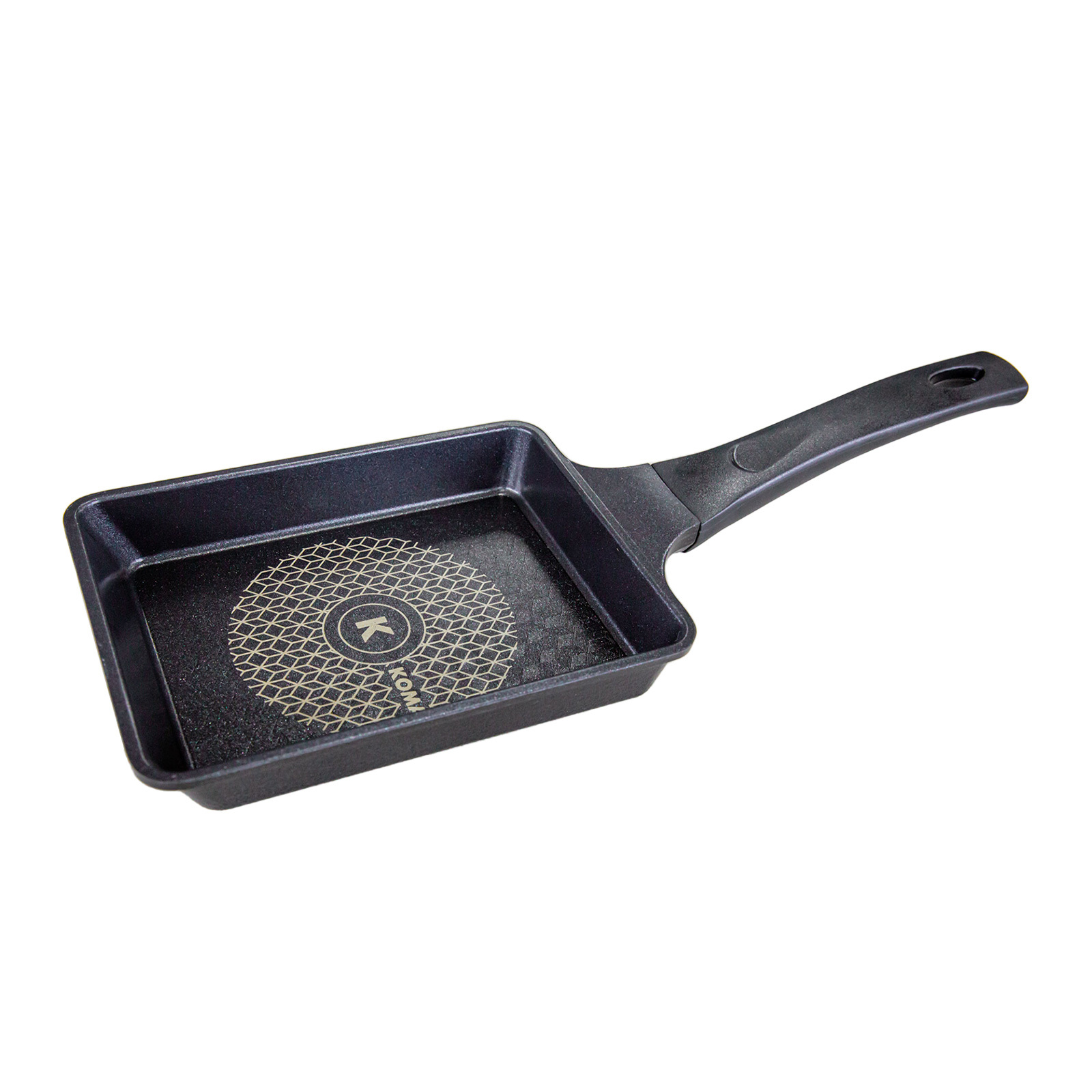KOMAN 19x14cm Square Frying Pan - Black