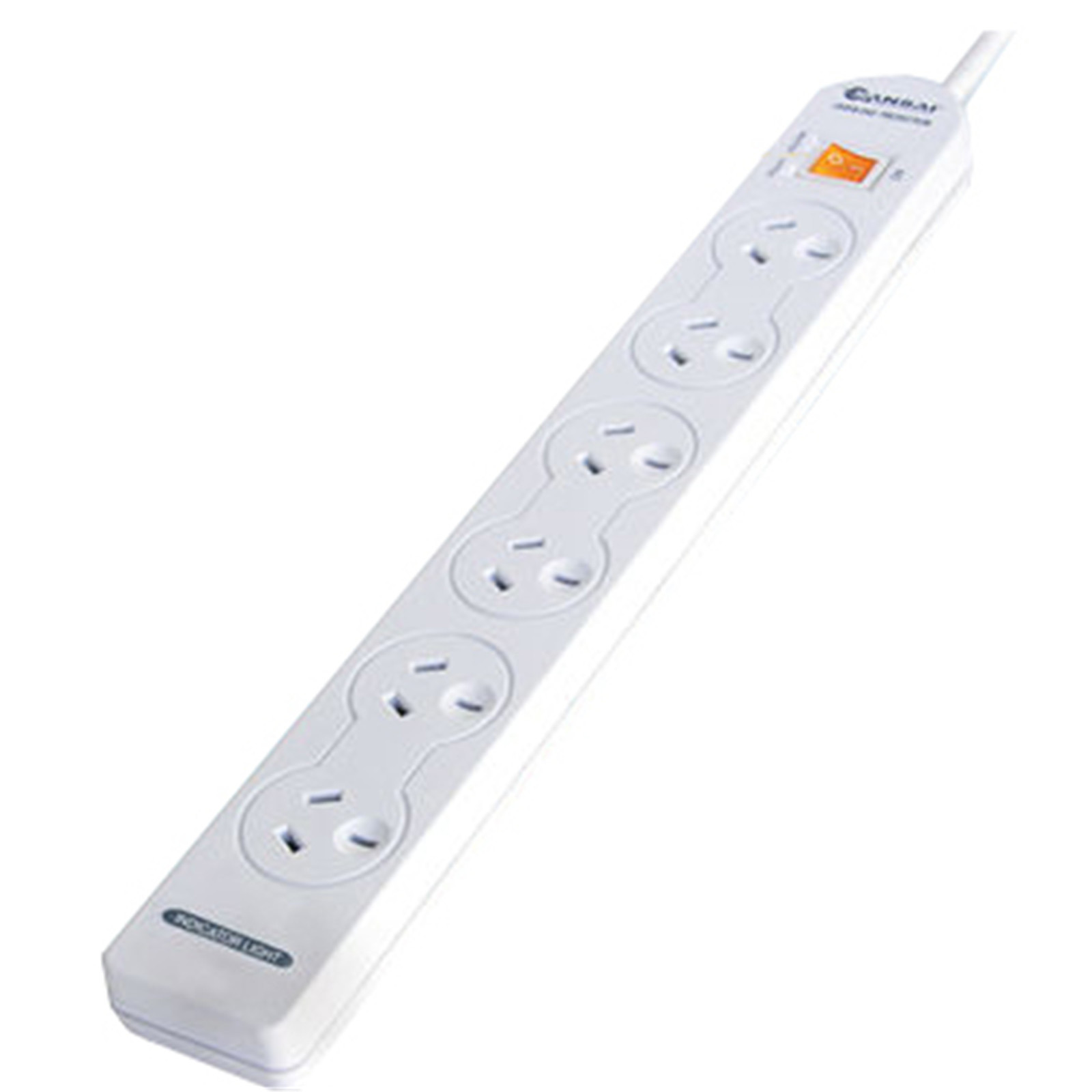 2X Sansai Surge Protected Powerboard - 6 Ways with Master Switch