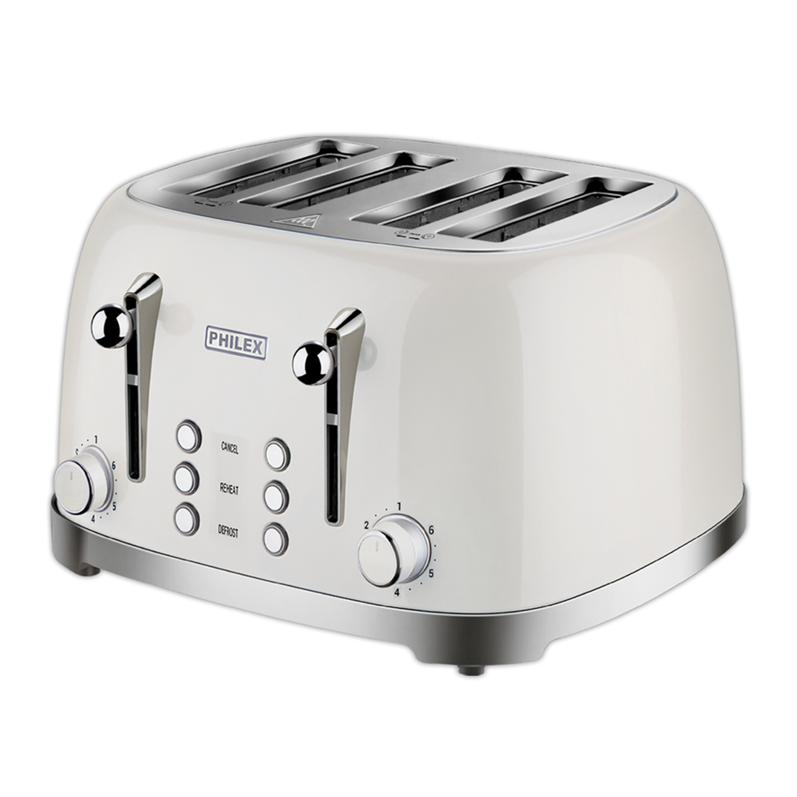 PHILEX 4 Slice Toaster OFF-WHITE