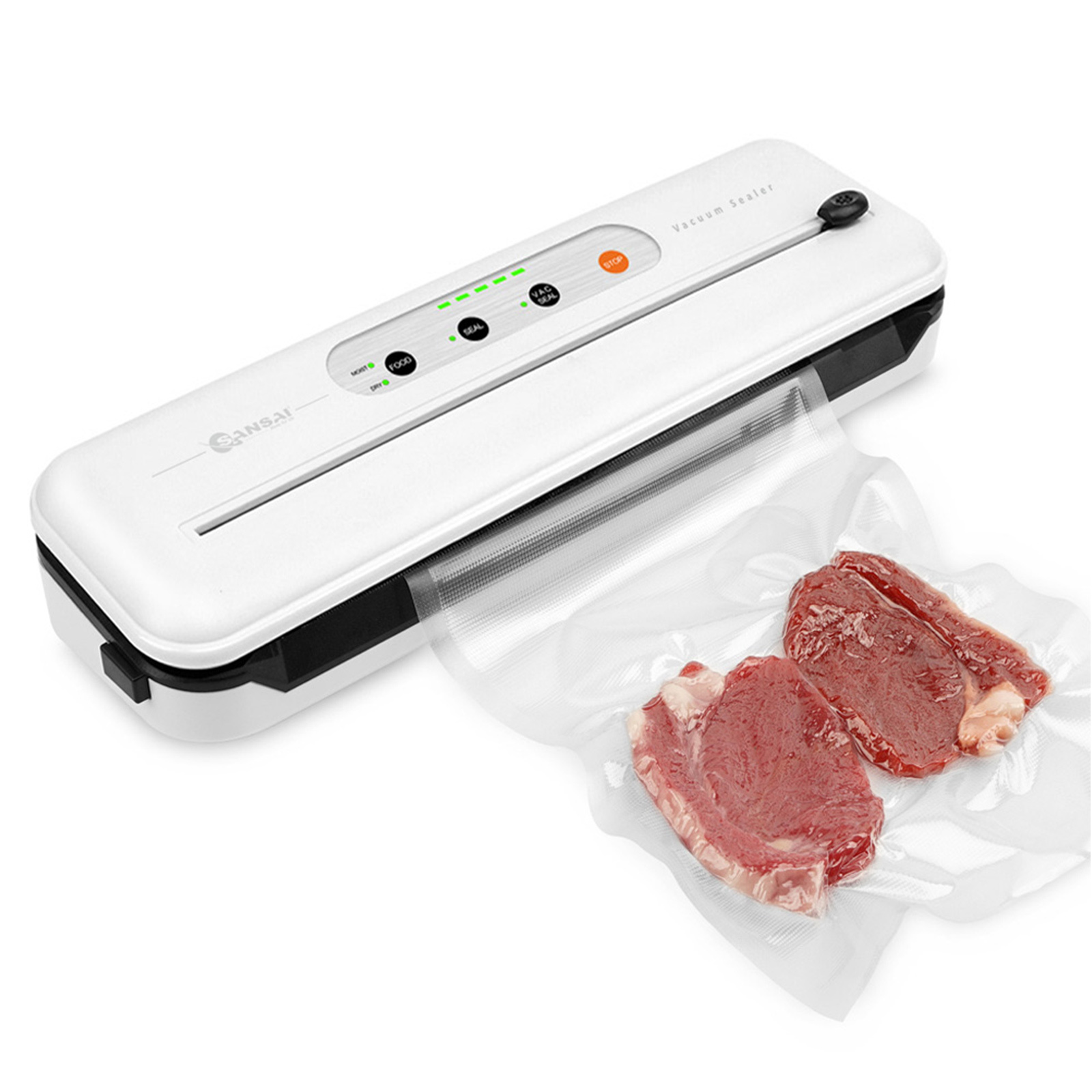 SANSAI 110W Vacuum Food Sealer WHITE