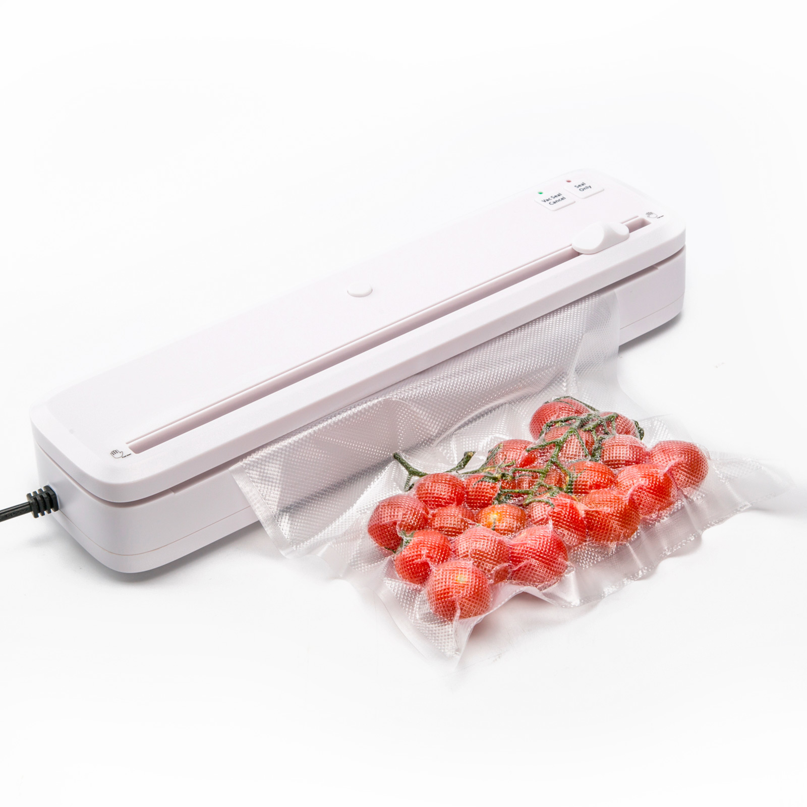 100W Vacuum Food Sealer - WHITE