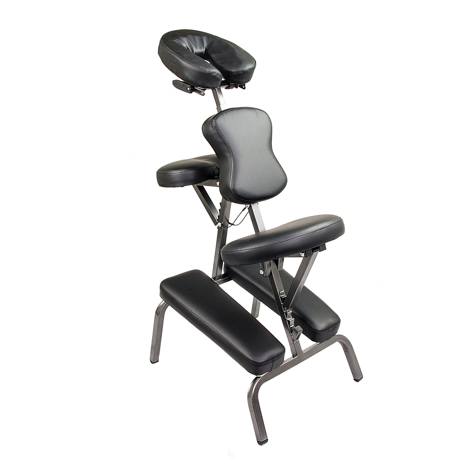 Aluminium Portable Massage Chair - BLACK - Forever Beauty
