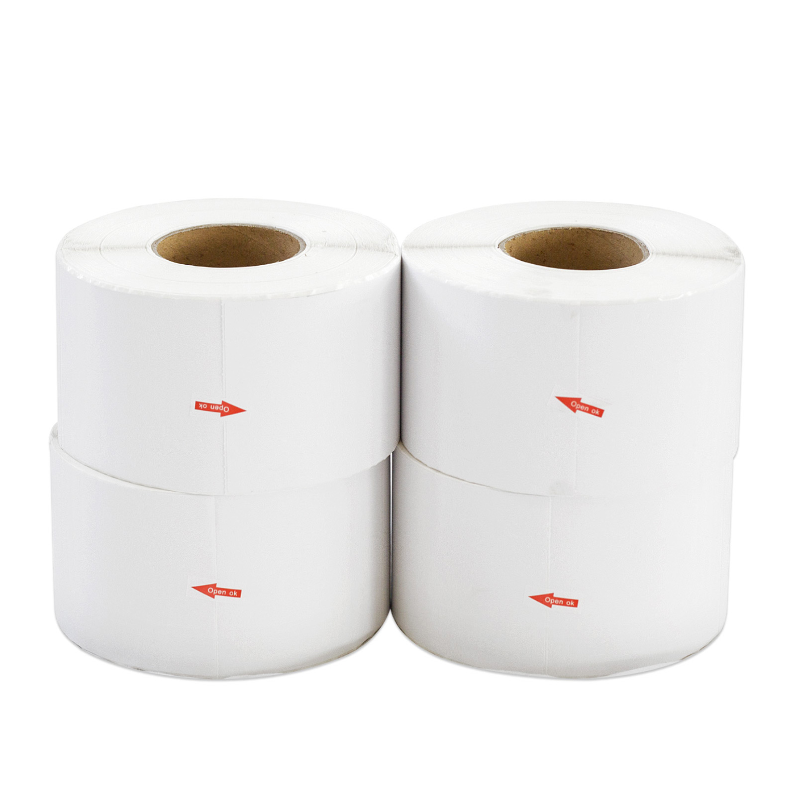 4 Rolls 76mm x 1000pcs Thermal Label - Core