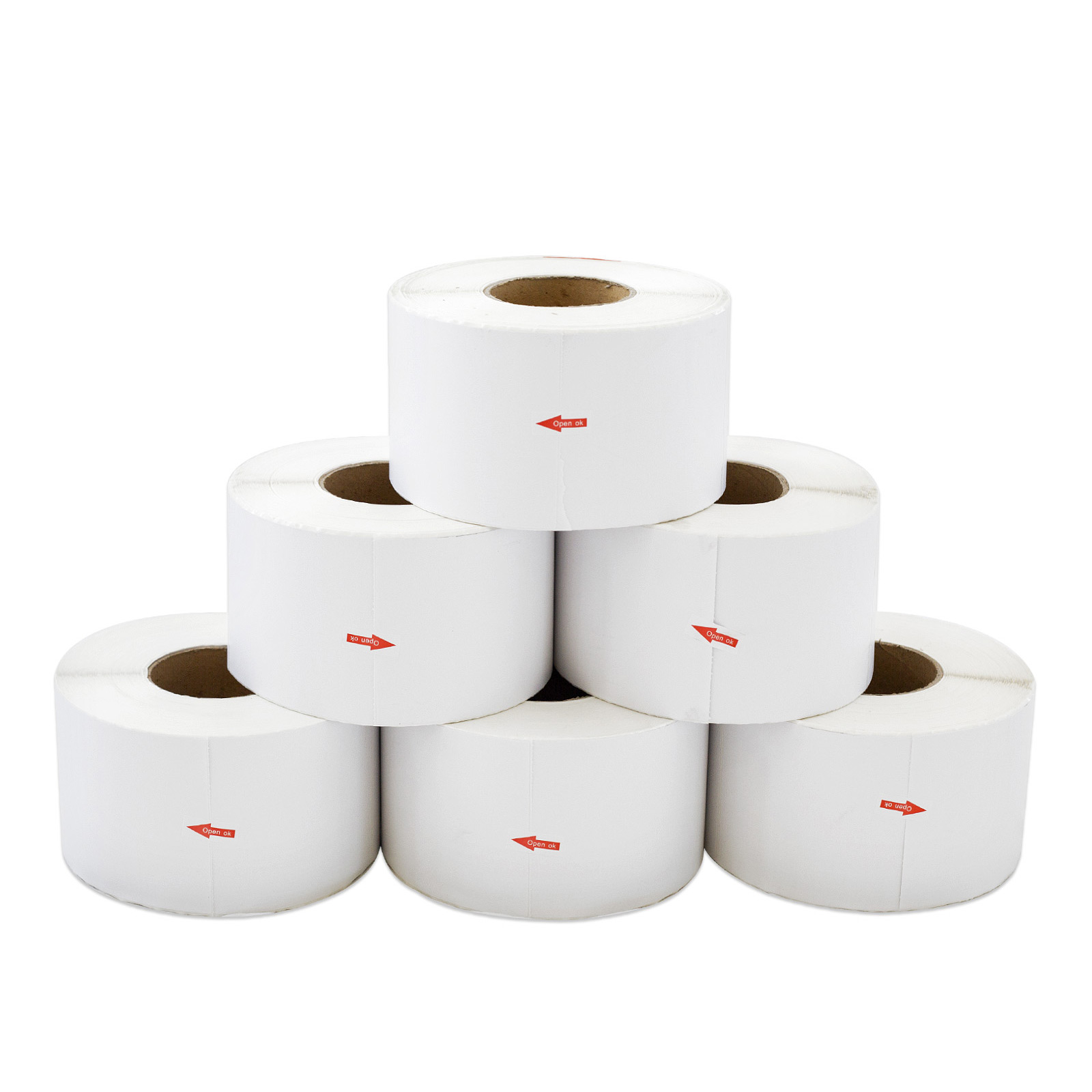 6 Rolls 76mm x 1000pcs Thermal Label Core Home Ready