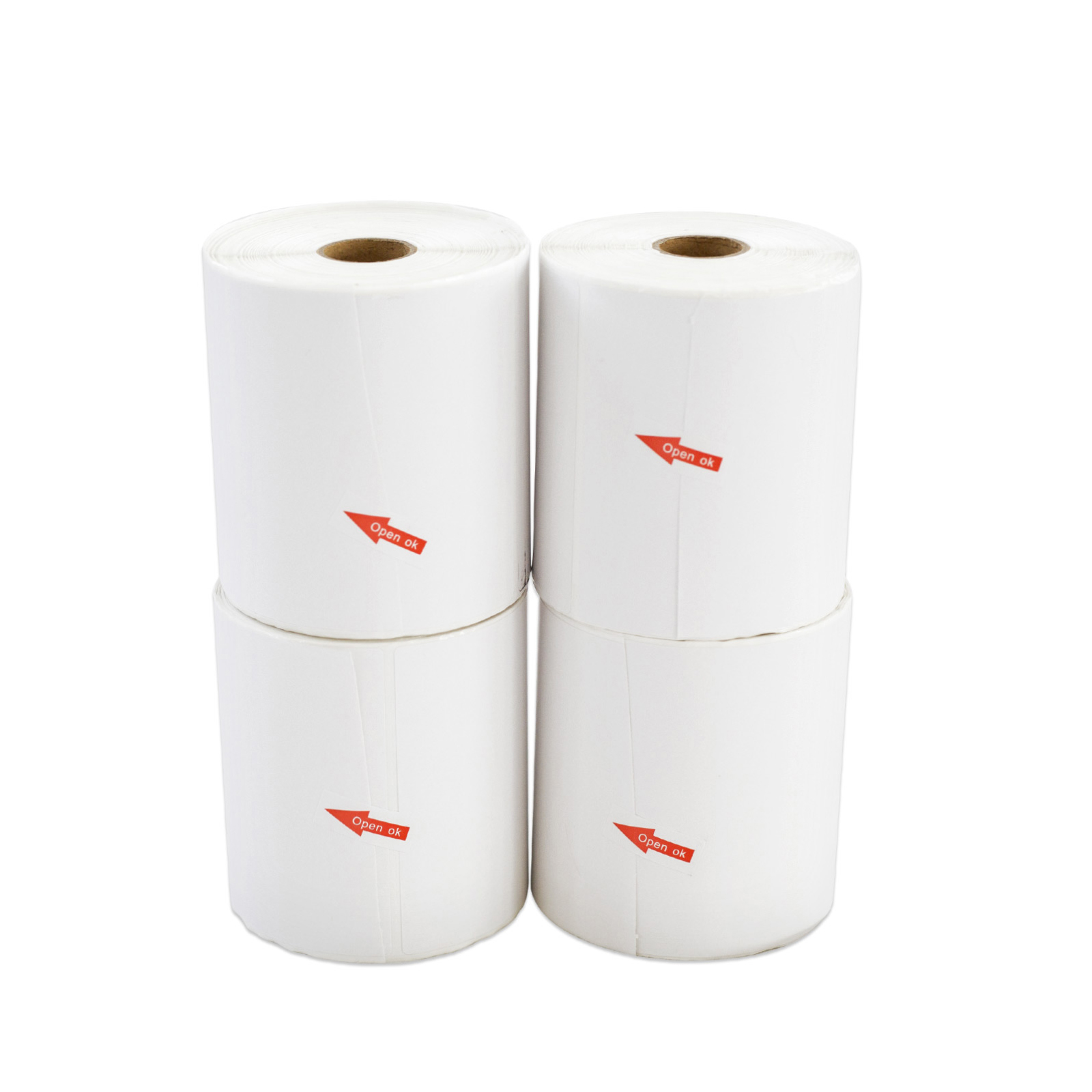 4 Rolls 25mm x 300pcs Thermal Label - Core