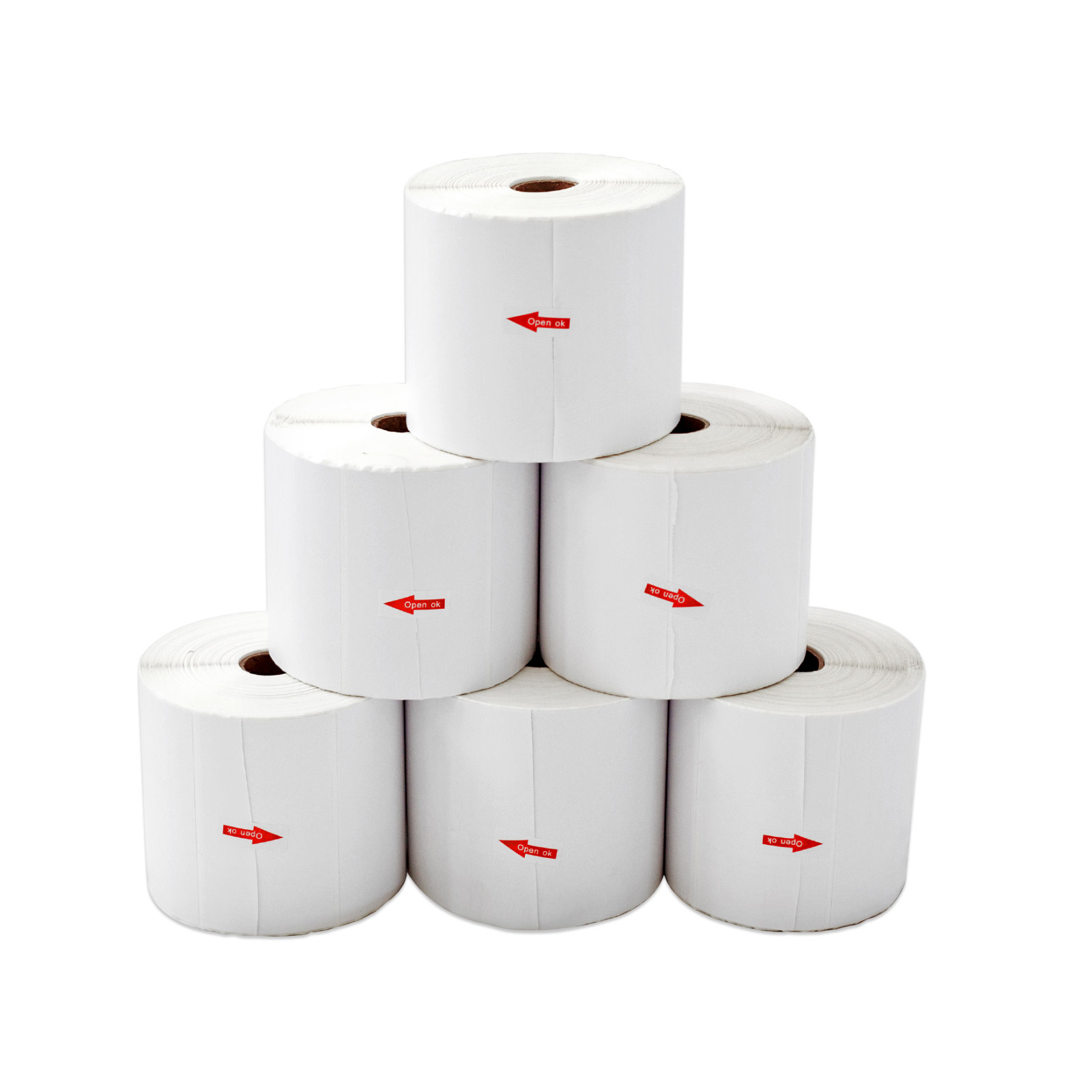 6 Rolls 25mm x 500pcs Thermal Label - Core