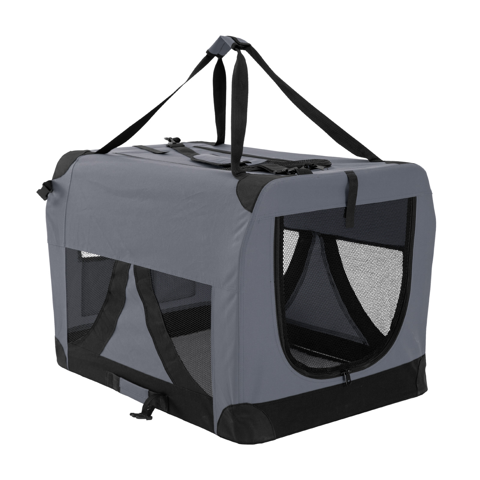 XL Portable Soft Dog Crate - GREY