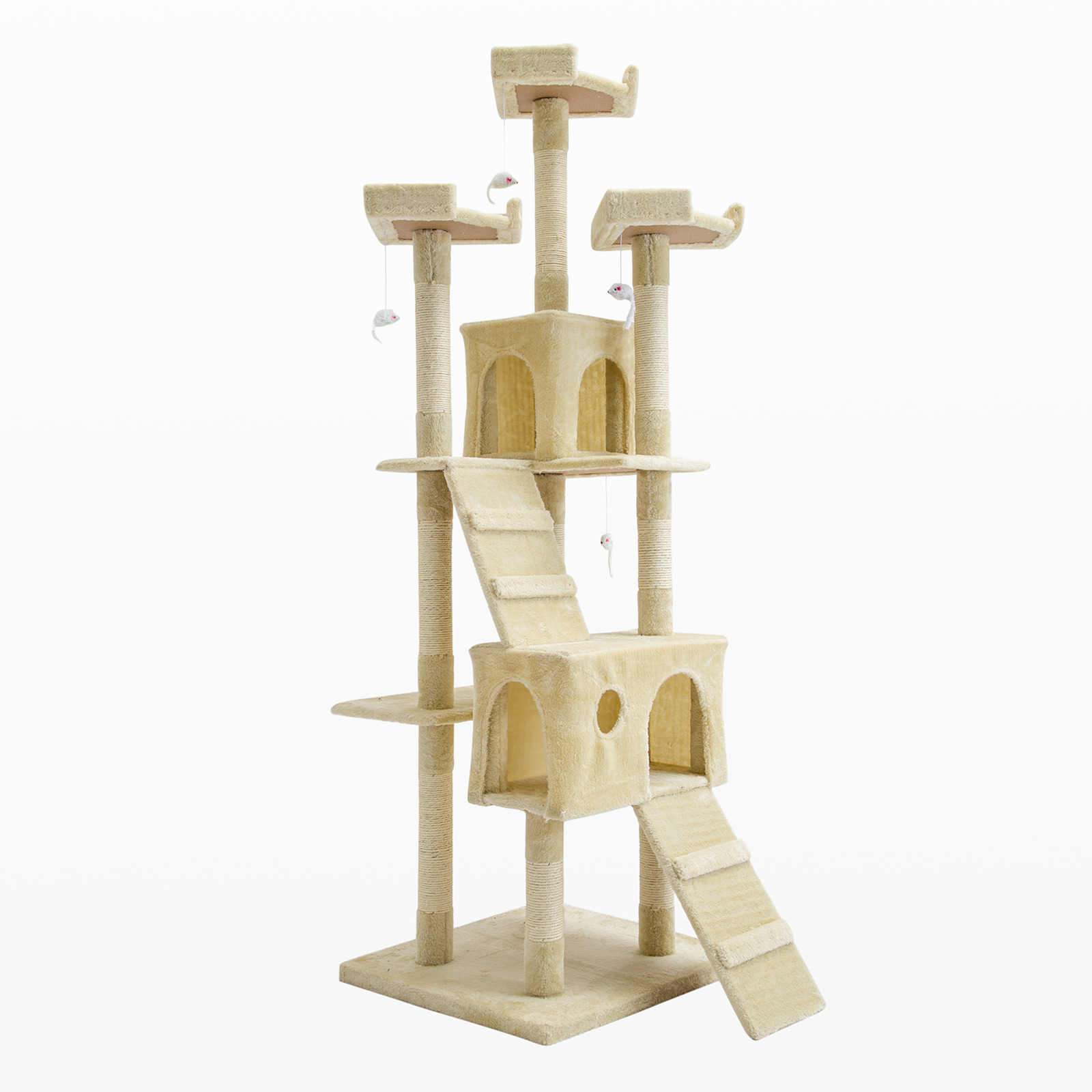 180cm Cat Tree Scratcher JUMBO - BEIGE